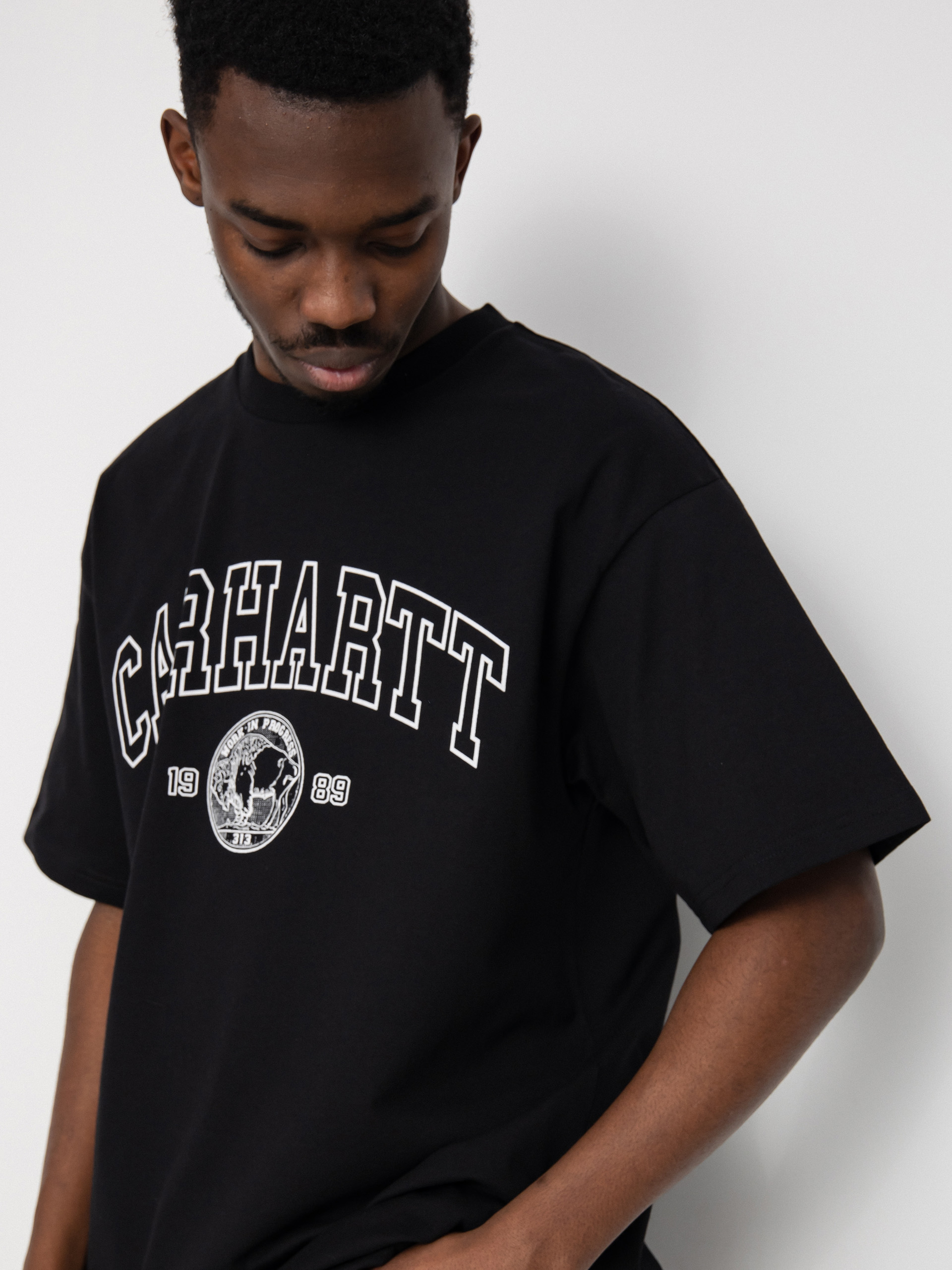 Tričko Carhartt WIP Coin (black/white)