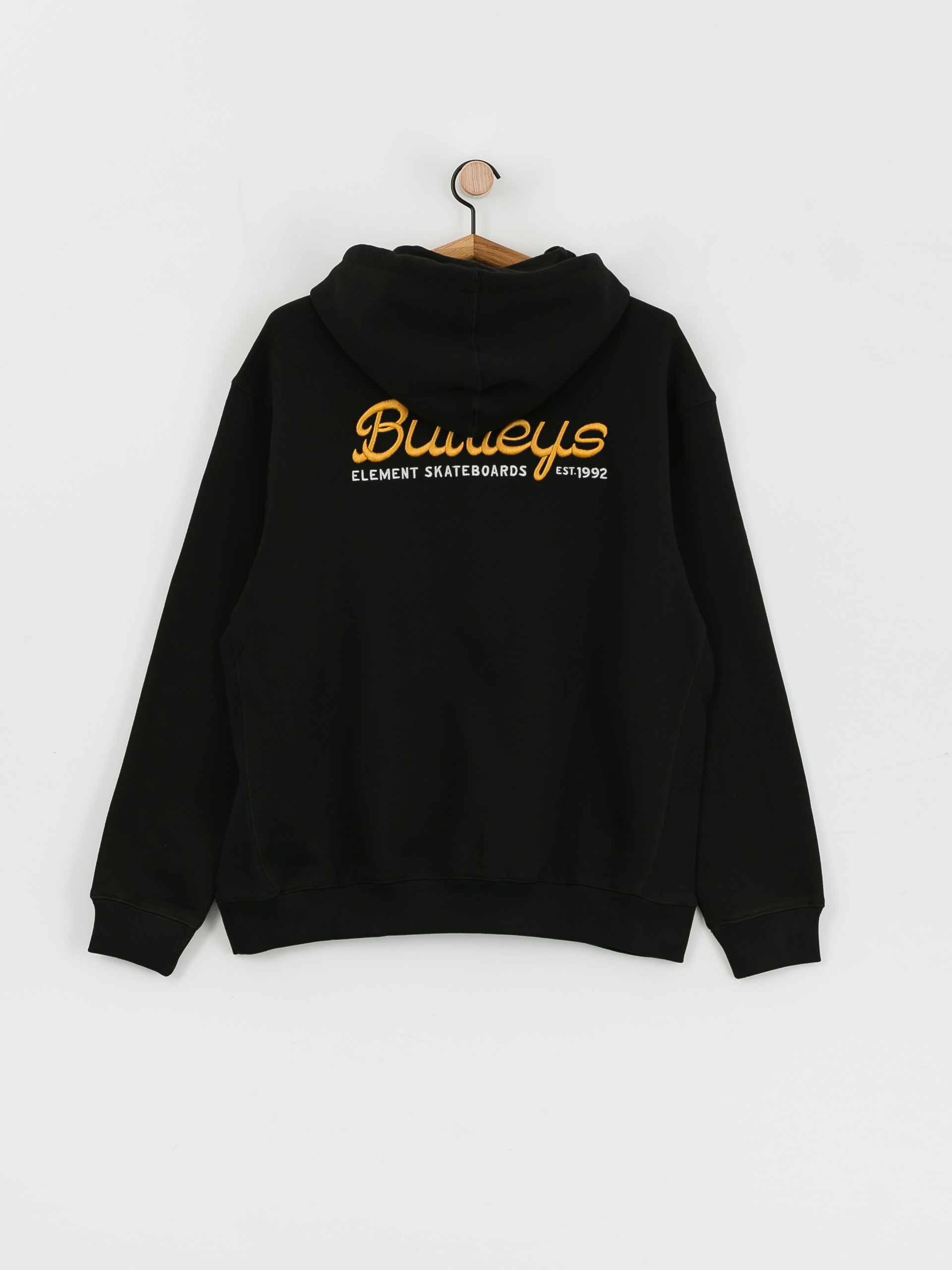 Mikina s kapucí Element Burleys HD (flint black)