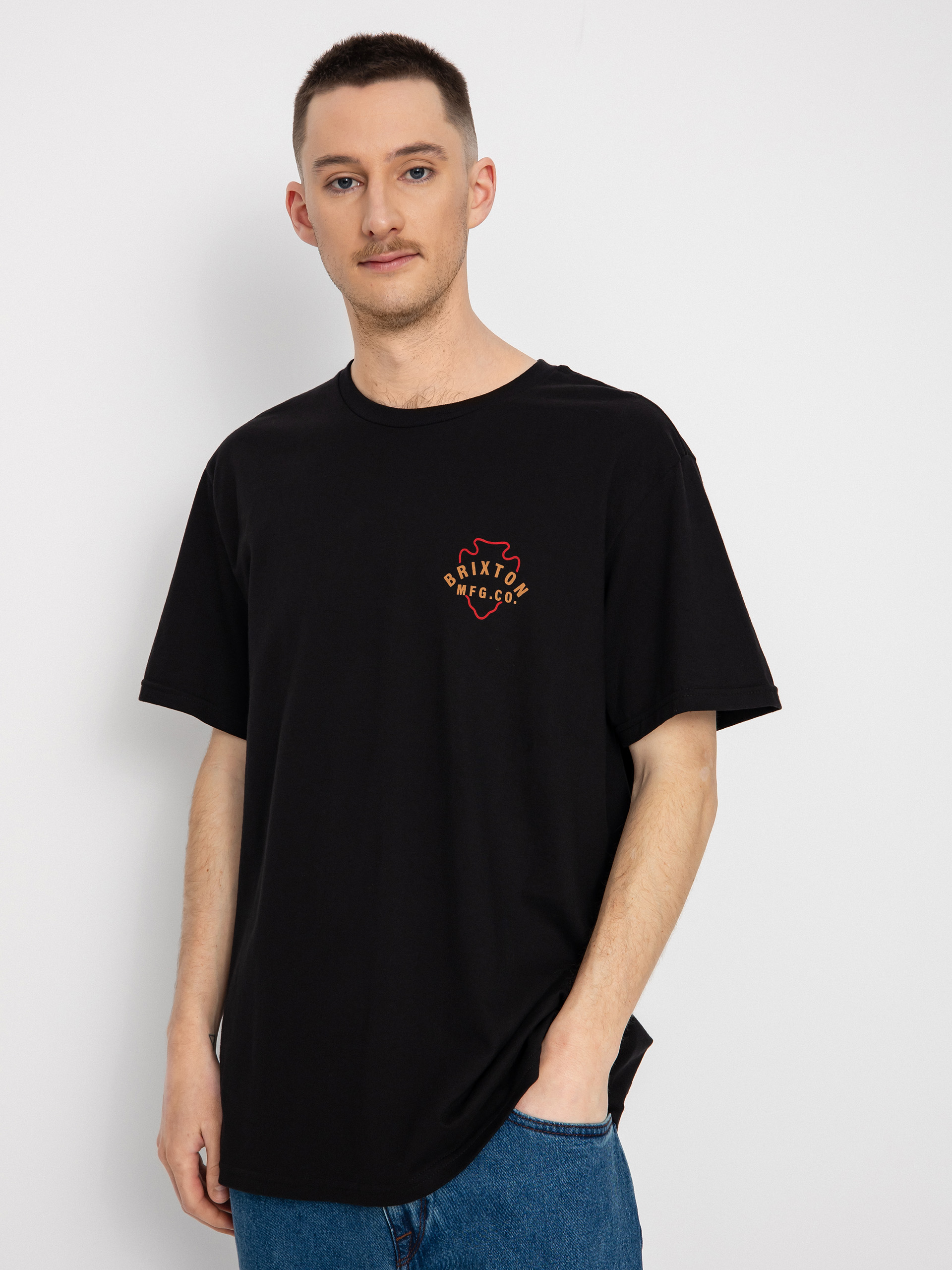 Tričko Brixton Cleburne (black)