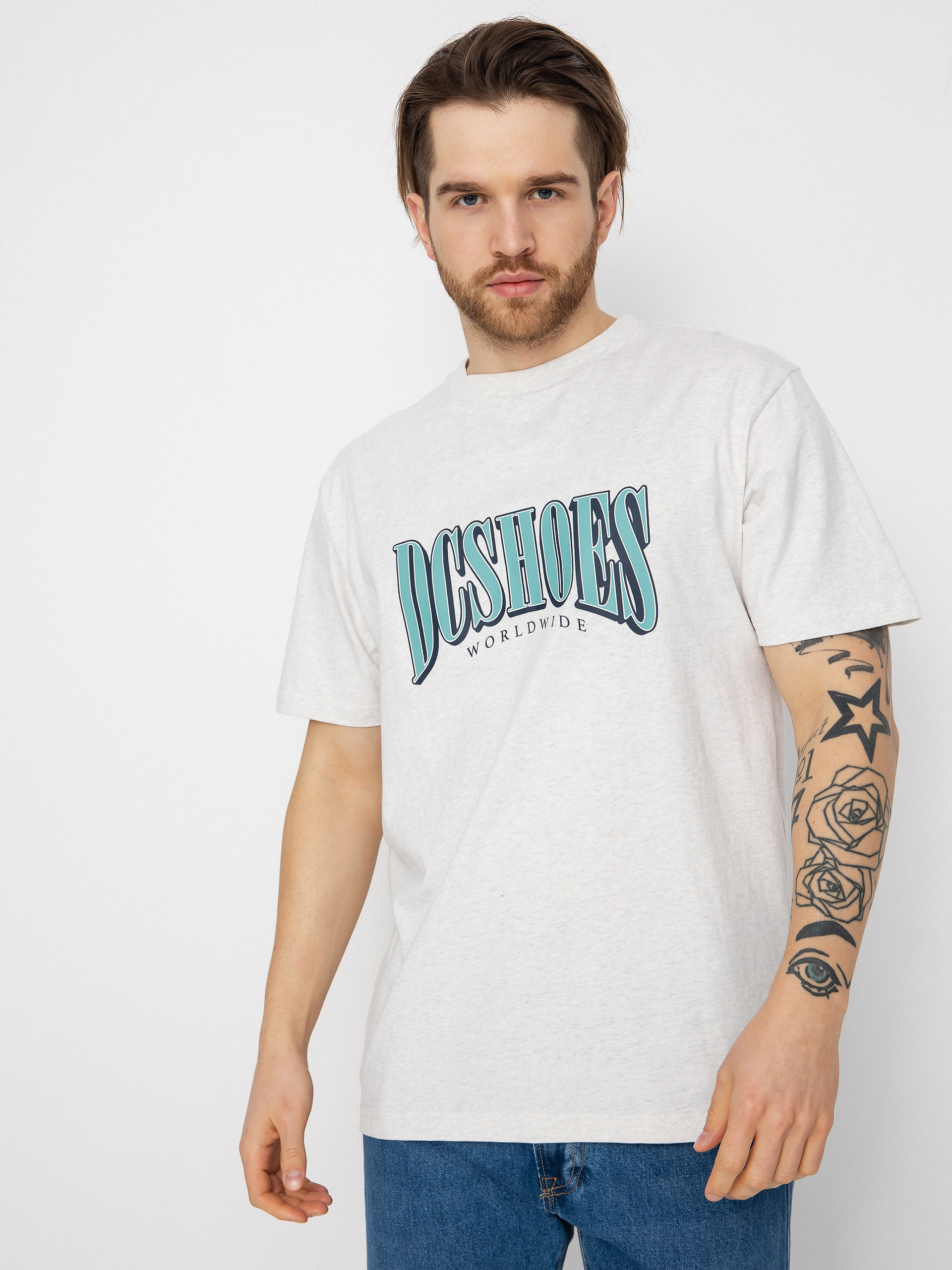 Tričko DC Tall Stack (snow heather)