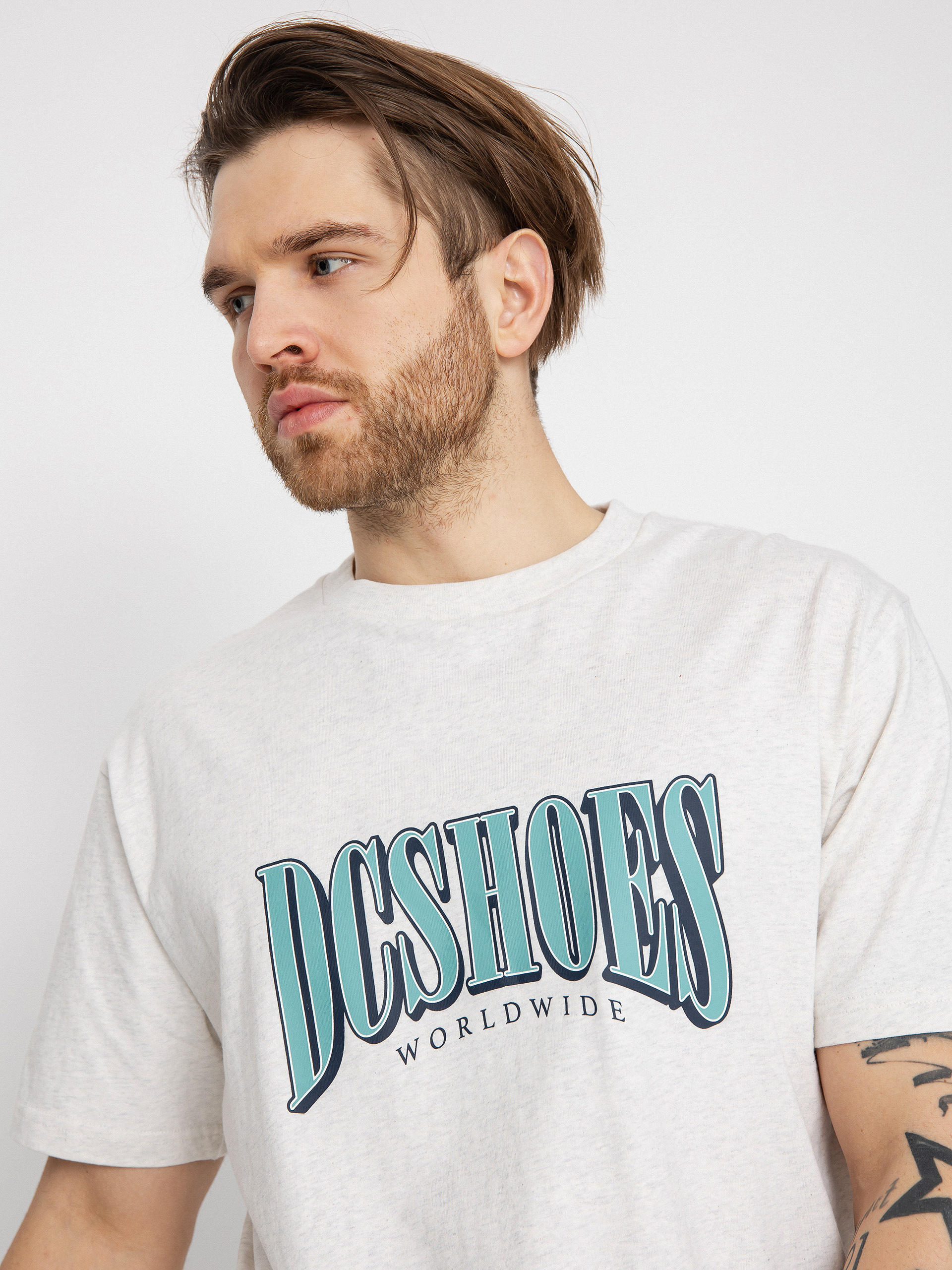 Tričko DC Tall Stack (snow heather)