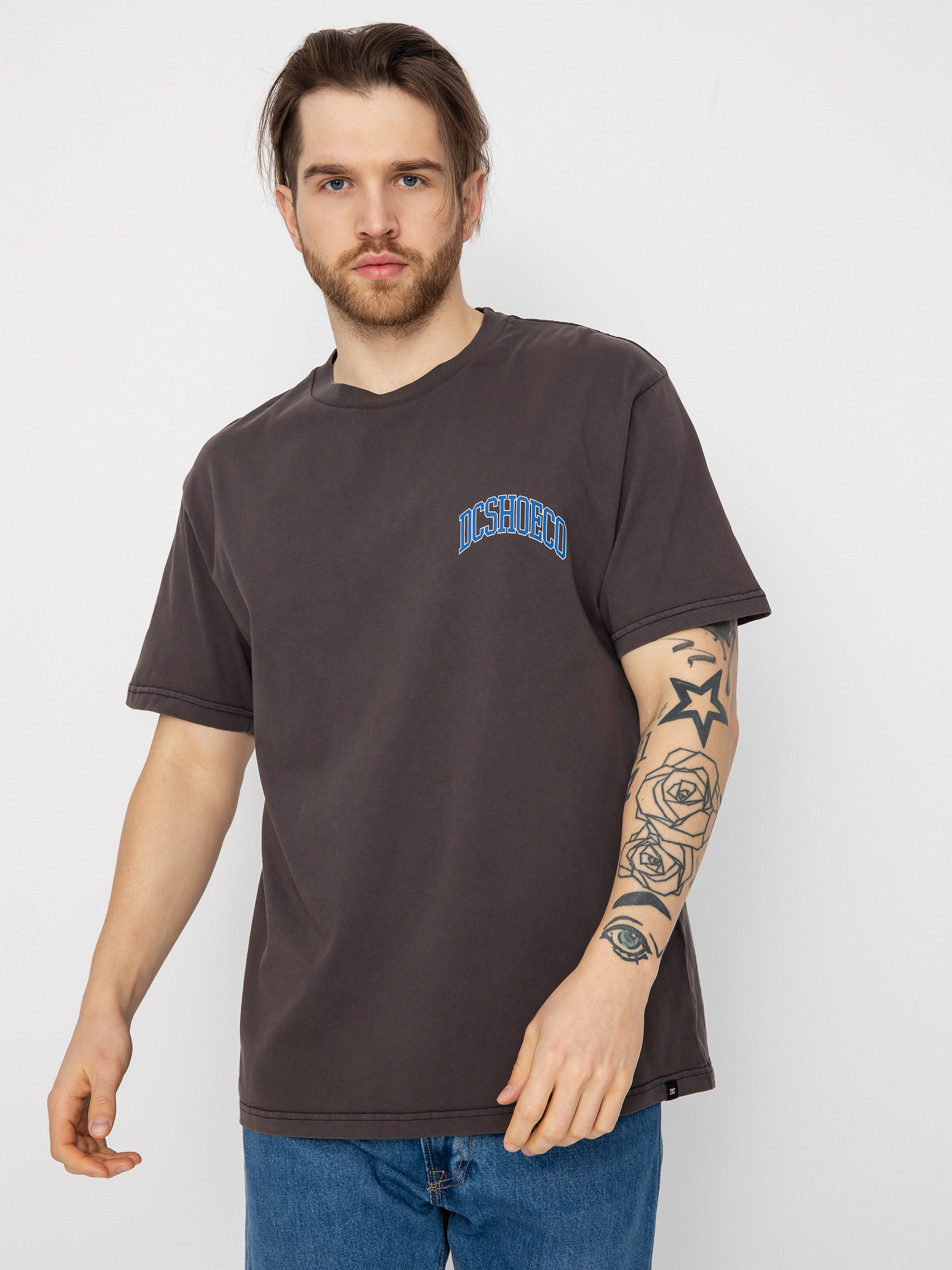 Tričko DC Arch (black enzyme wash)