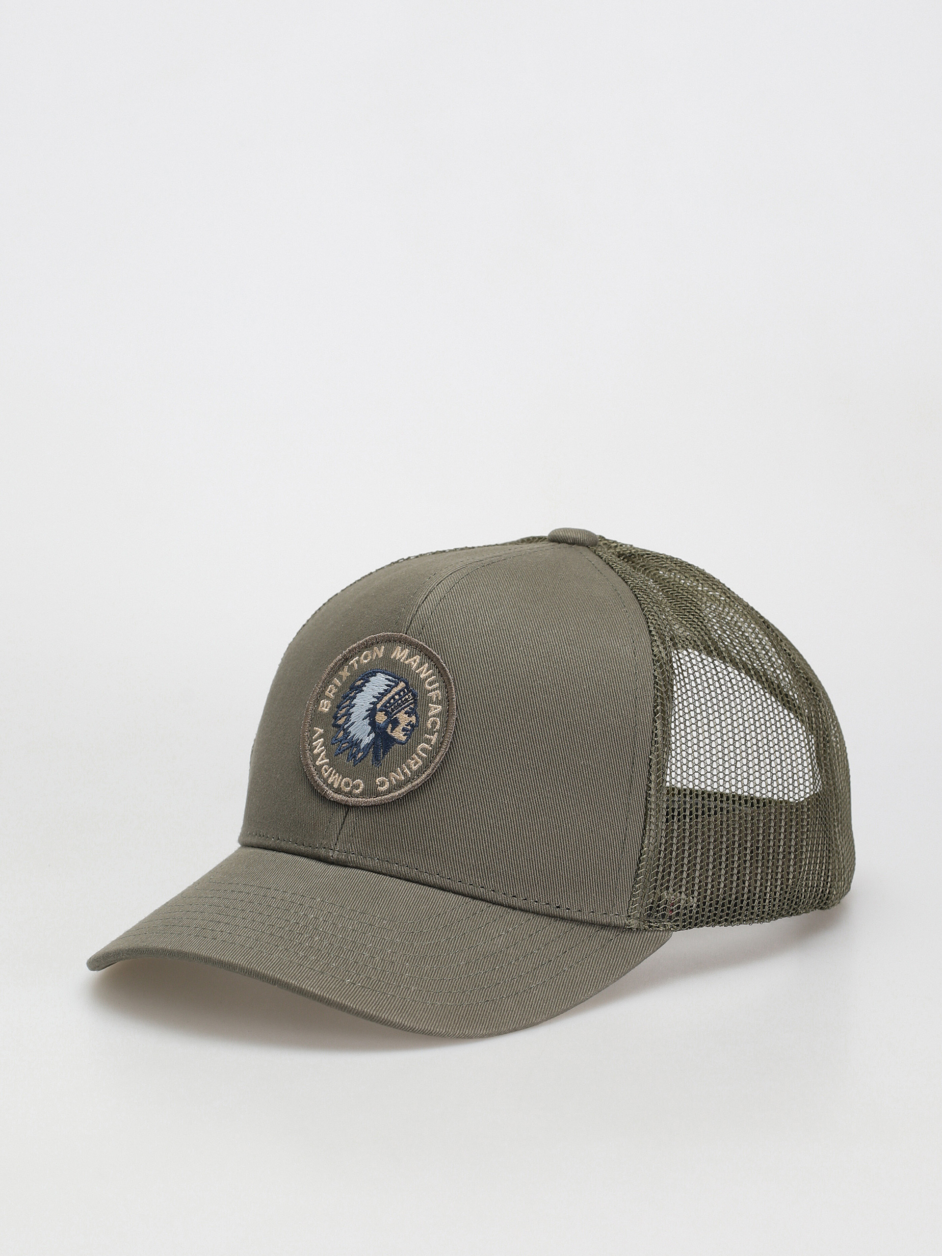 Kšiltovka  Brixton Rival Stamp X Mp Mesh Cap (olive surplus/olive surplus)