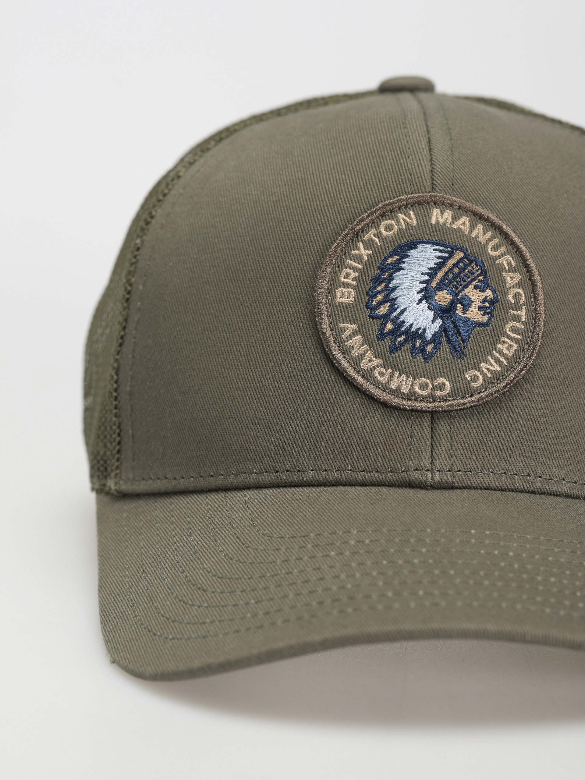 Kšiltovka  Brixton Rival Stamp X Mp Mesh Cap (olive surplus/olive surplus)