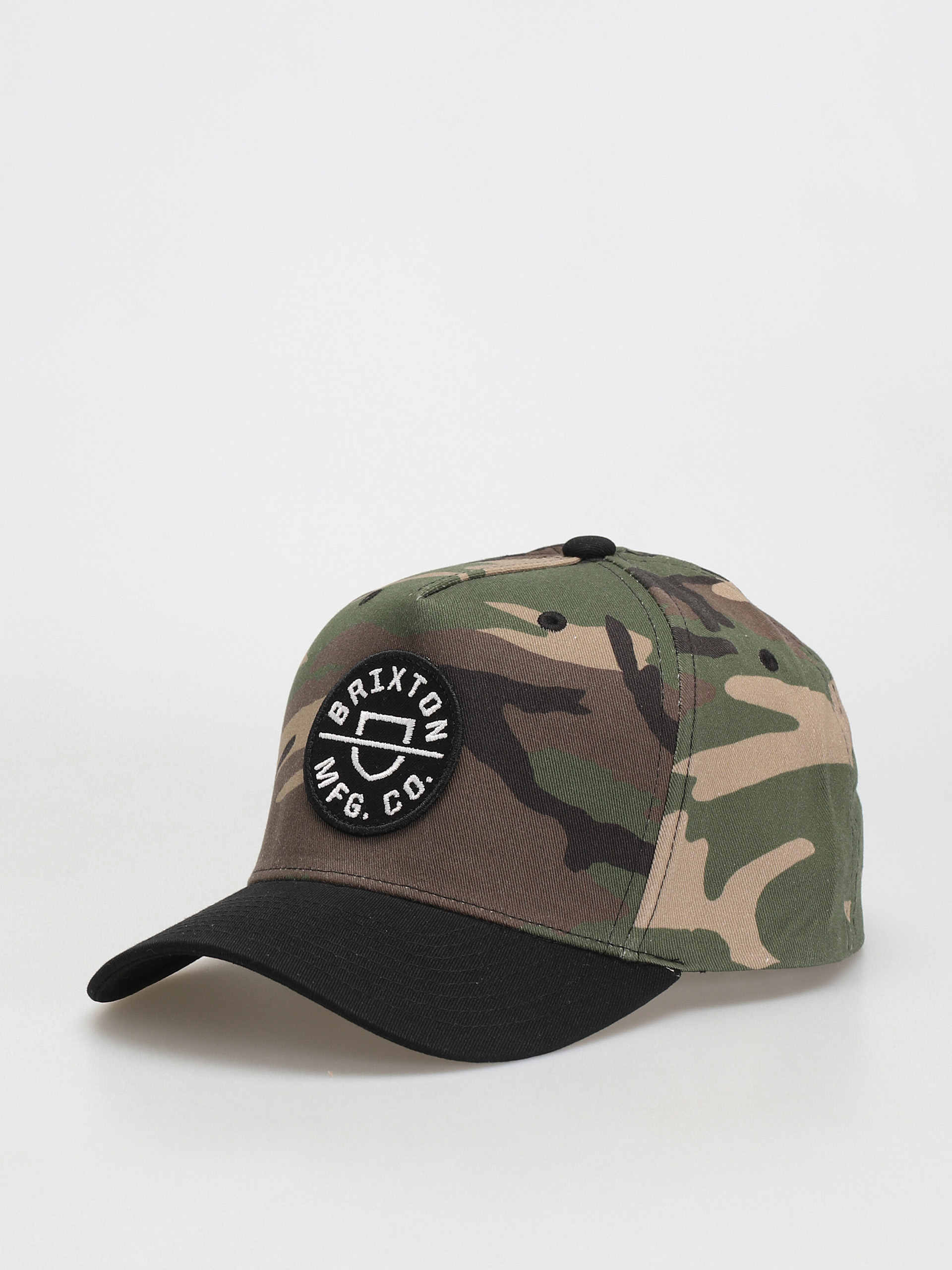 Kšiltovka  Brixton Crest C Mp Snapback (camo surplus/black)