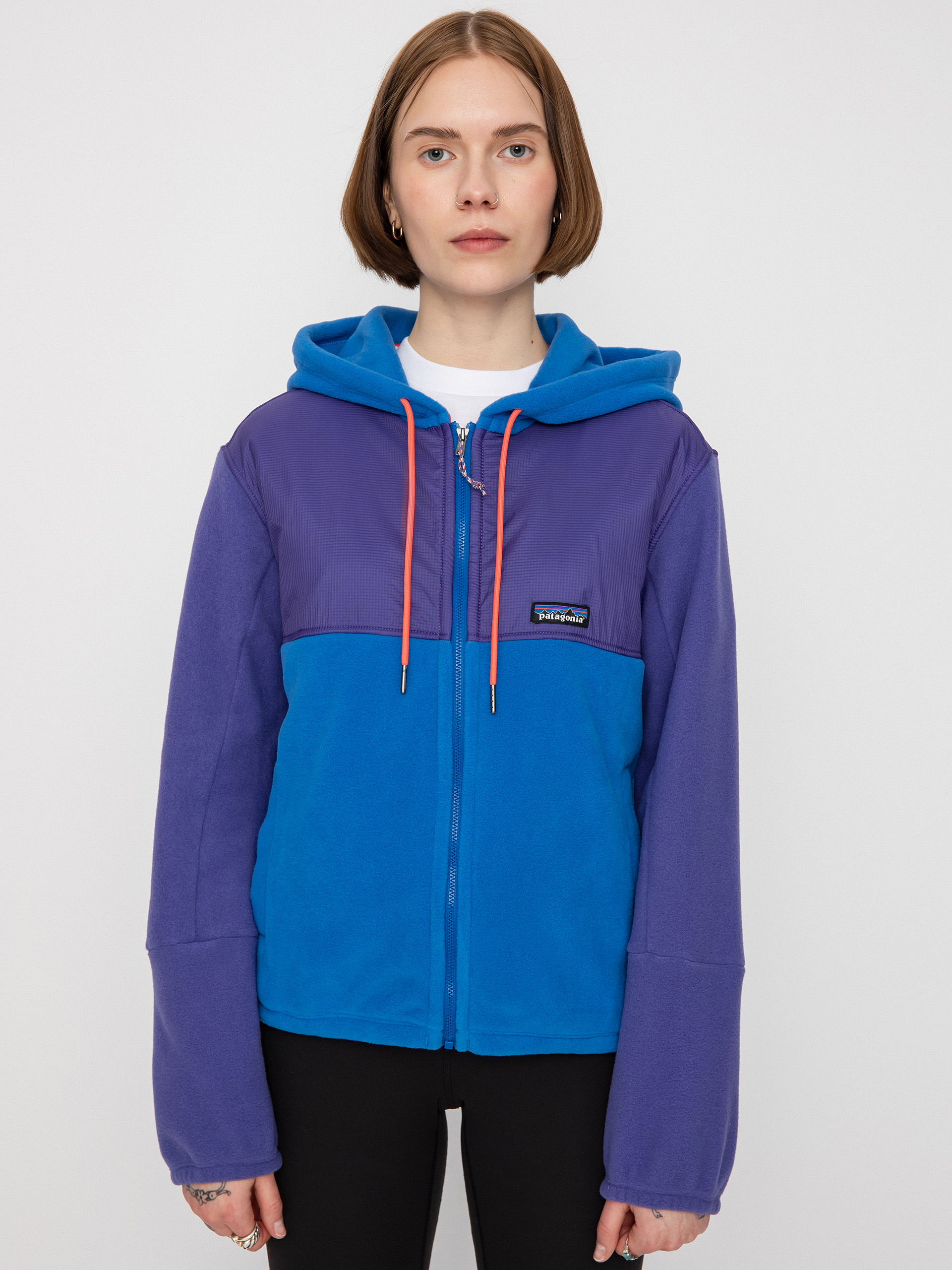 Fleecová mikina Patagonia Microdini Hoody Wmn (bayou blue)