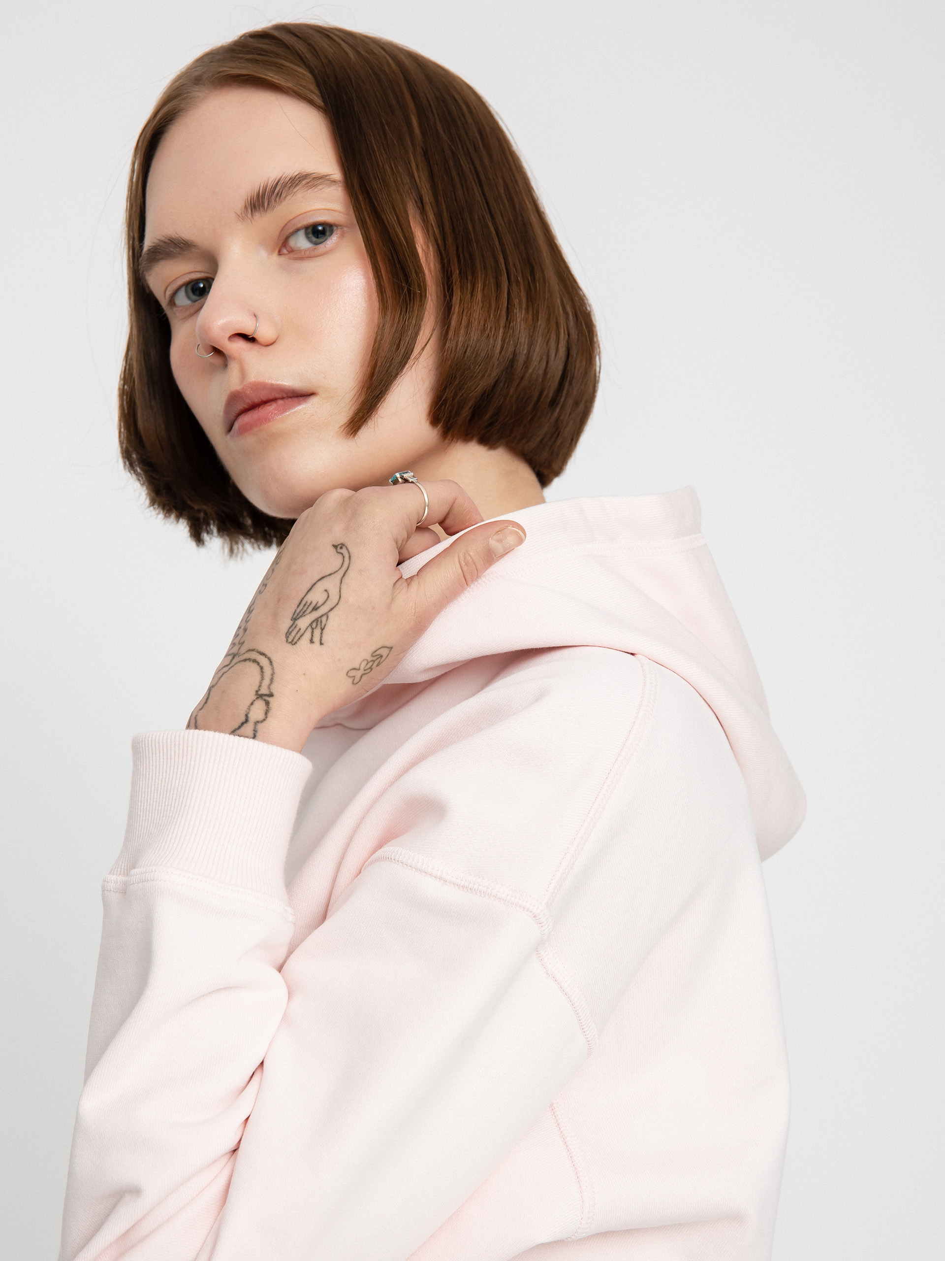 Mikina s kapucí New Balance Essentials HD Wmn (washedpi)