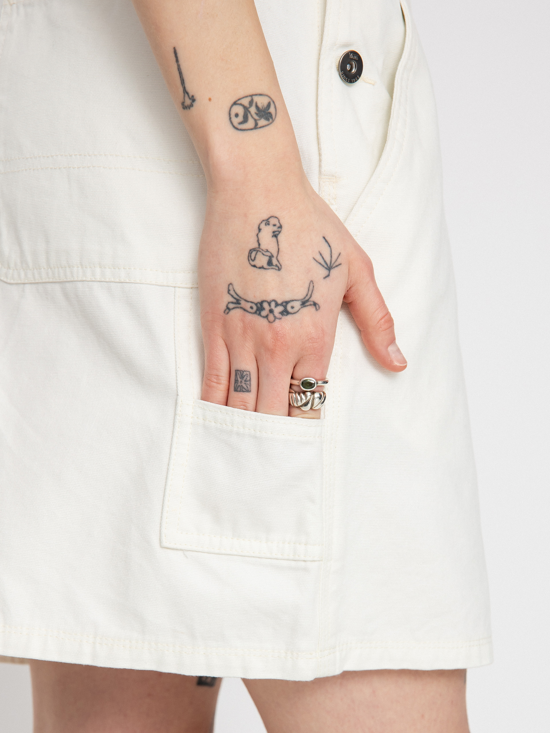 Šaty  Vans Ground Work Skirtall Wmn (marshmallow)