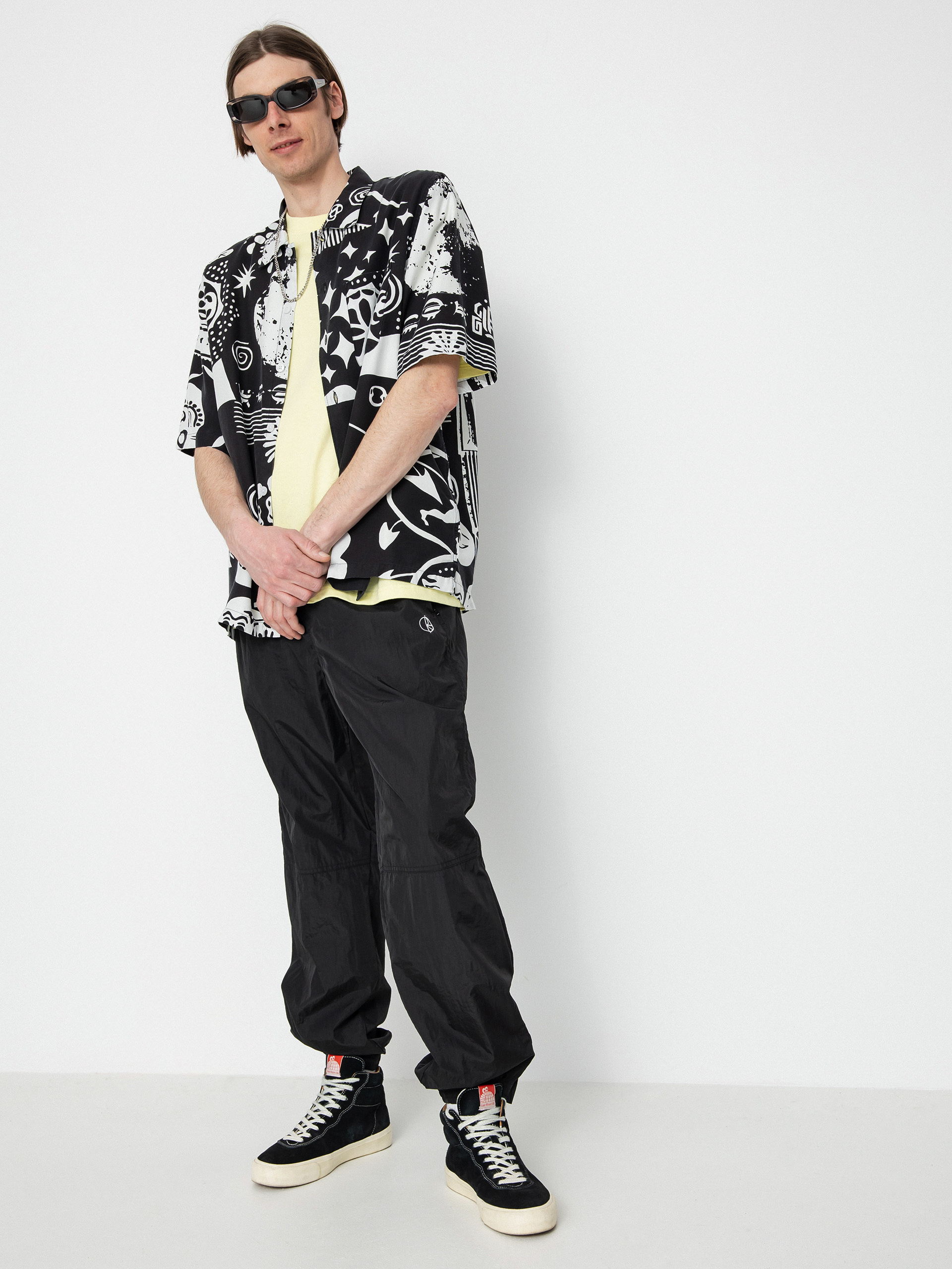 Košile Polar Skate Spiral (black/white)