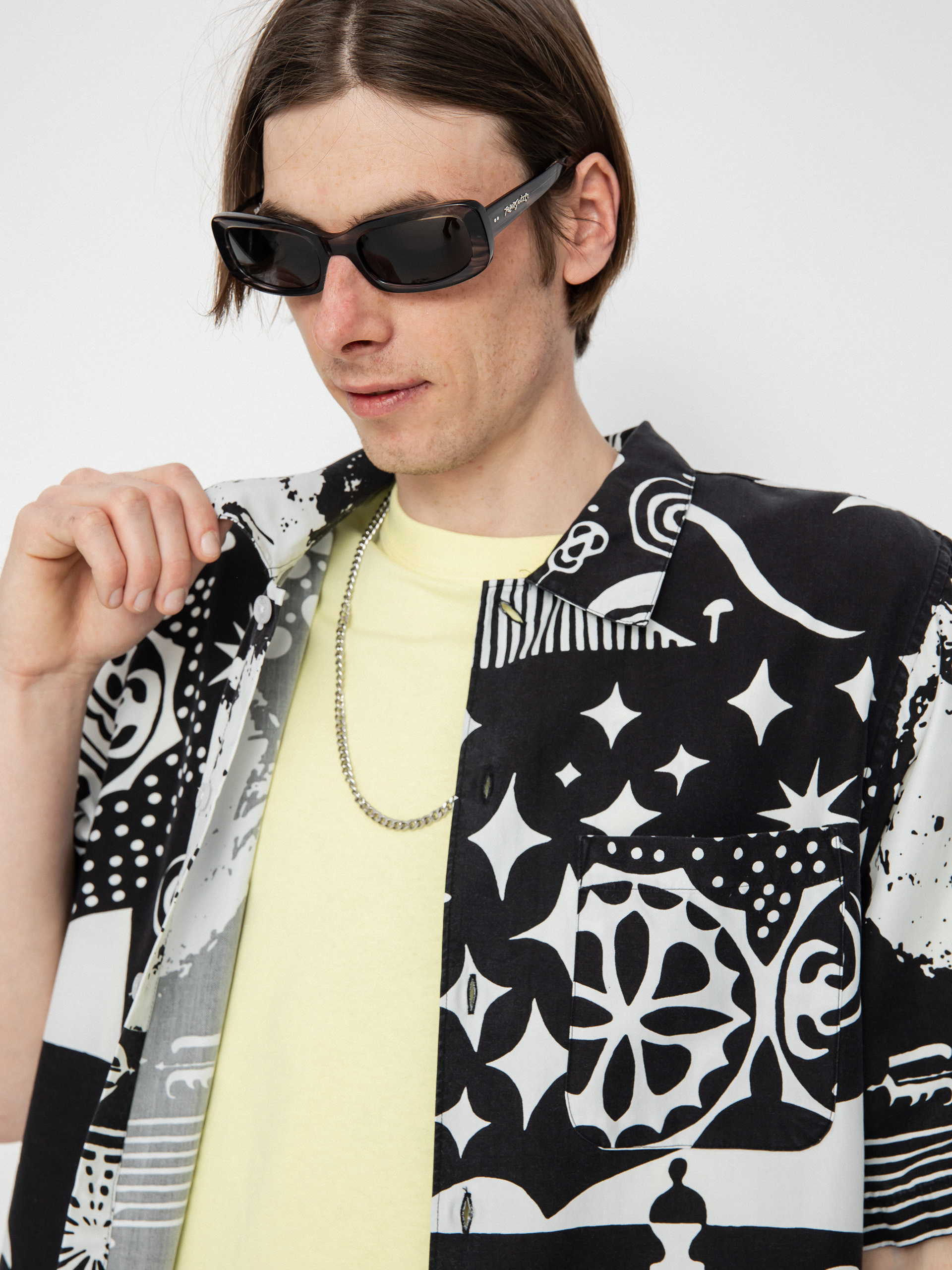 Košile Polar Skate Spiral (black/white)