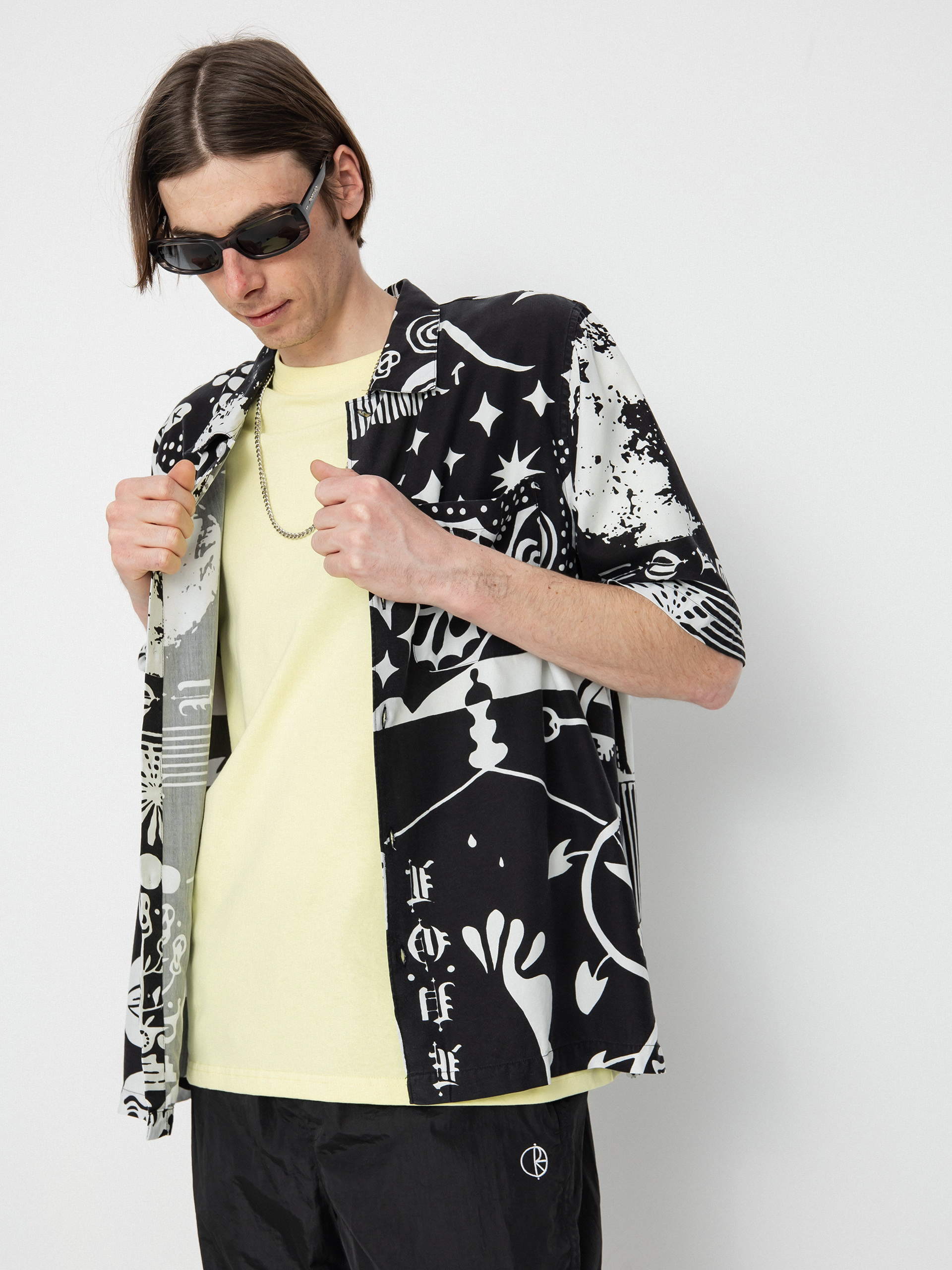 Košile Polar Skate Spiral (black/white)