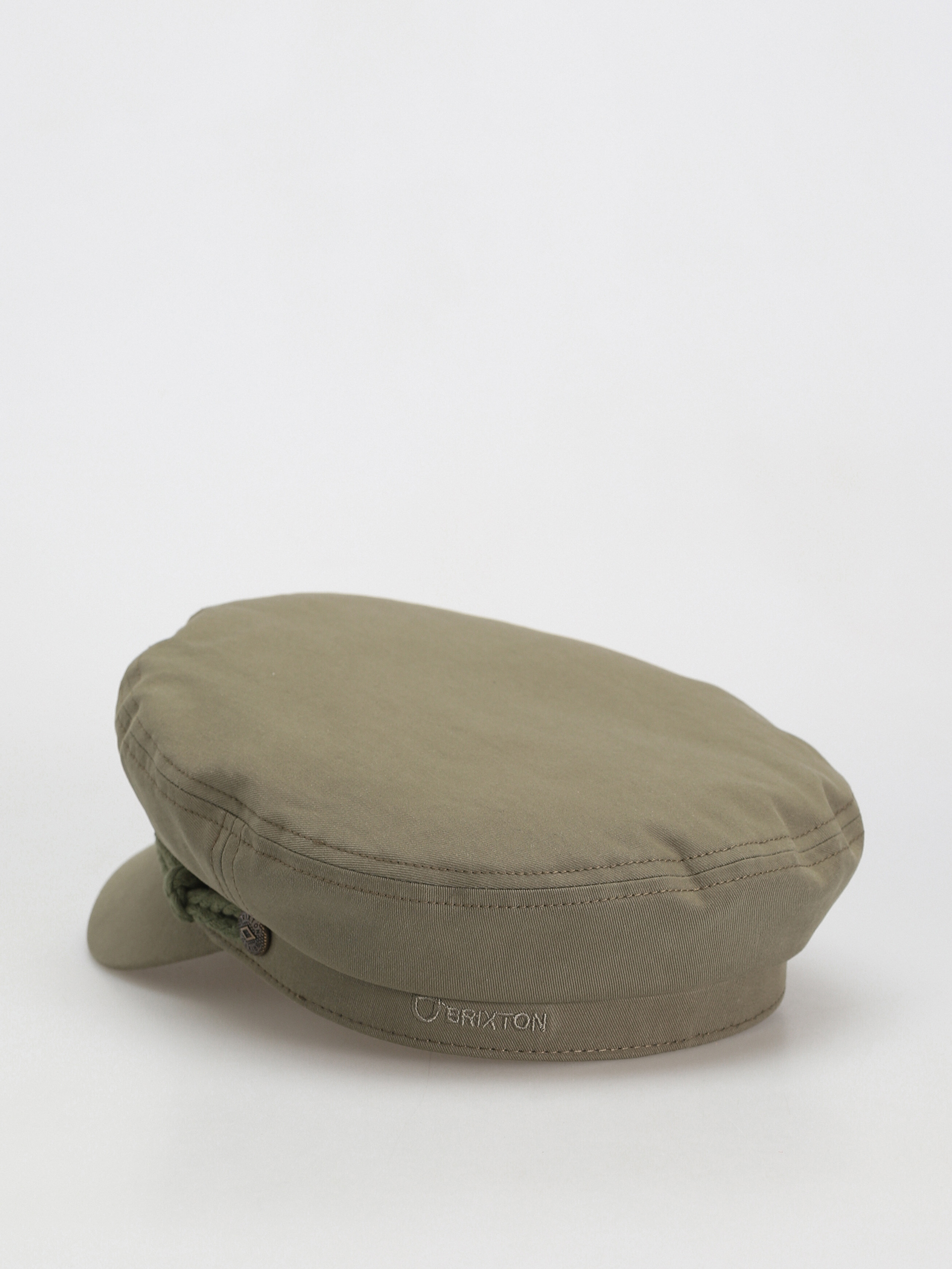 Klobouk s kšiltem Brixton Fiddler Cap (olive surplus)
