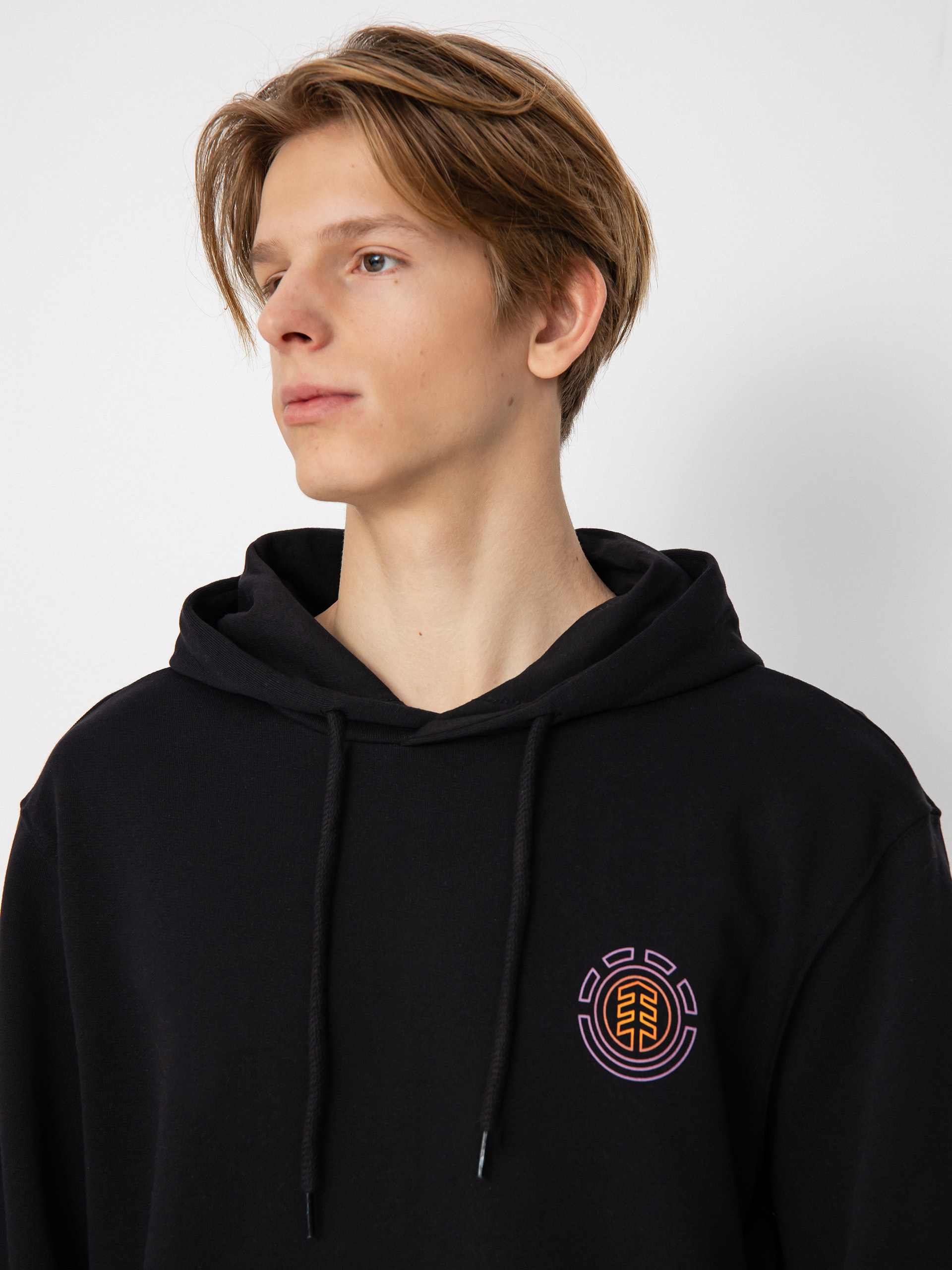 Mikina s kapucí Element Hollis HD (flint black)