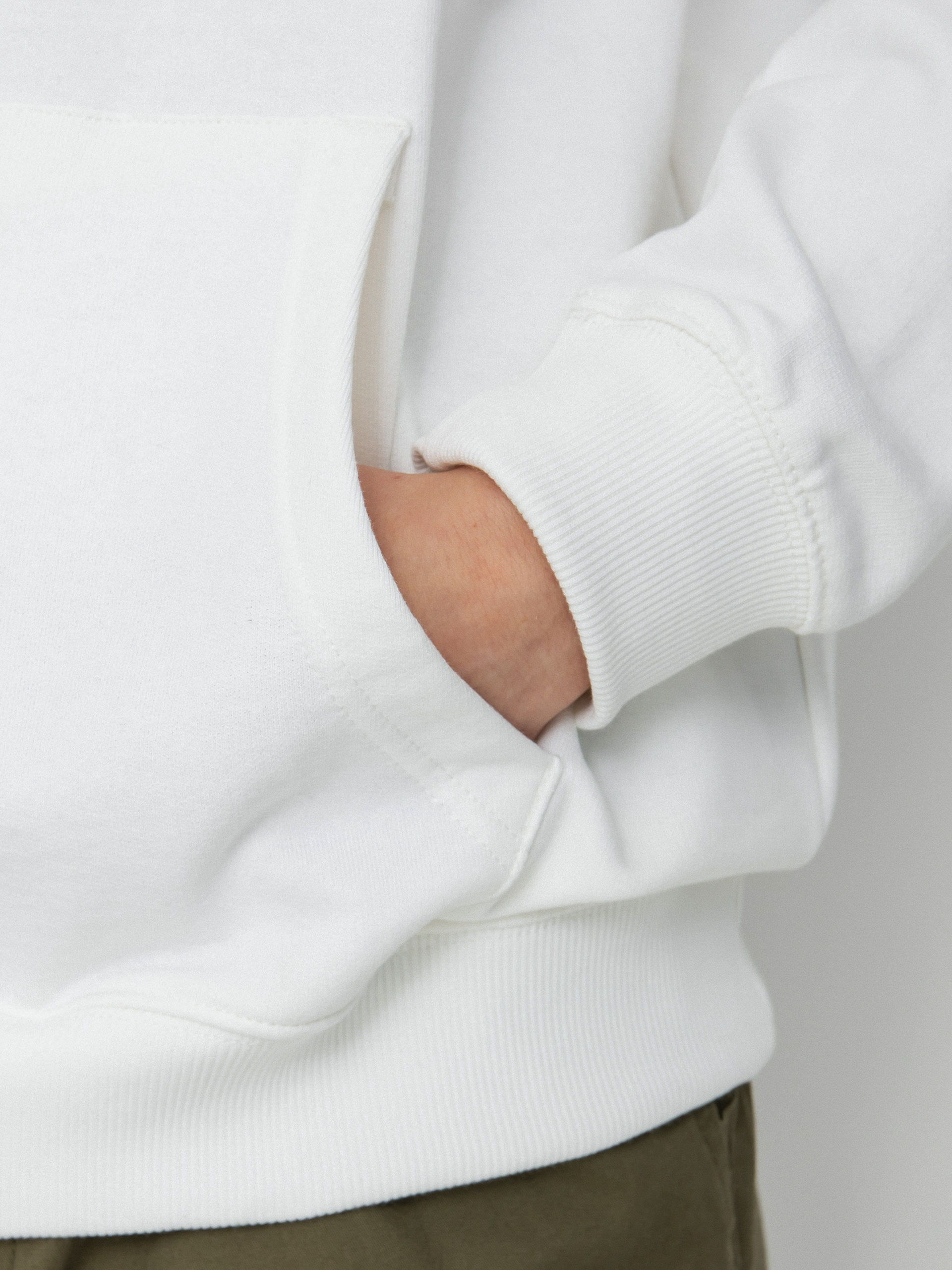 Mikina s kapucí Element Aconca HD (optic white)