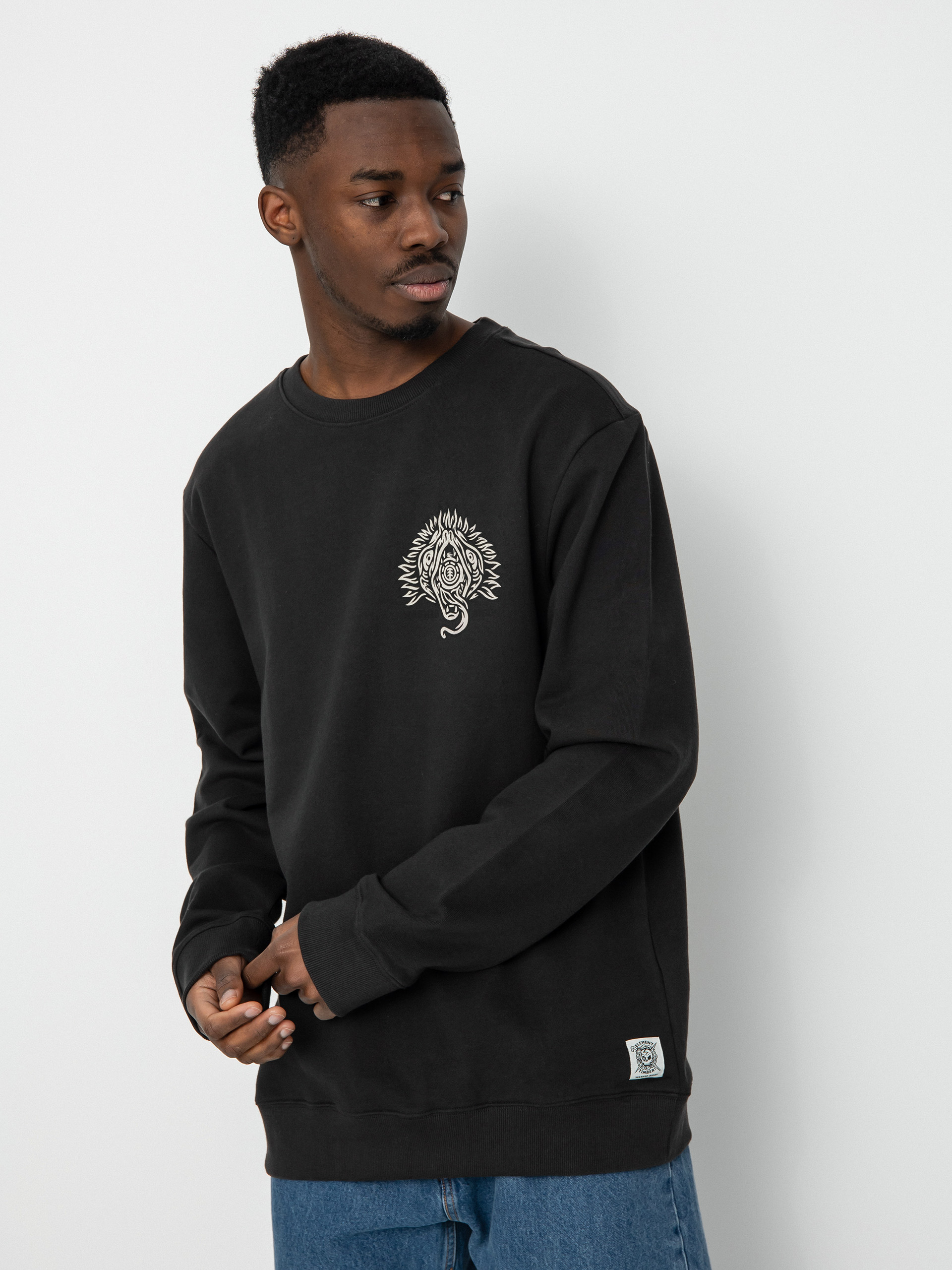 Mikina Element The Eye Crew (off black)