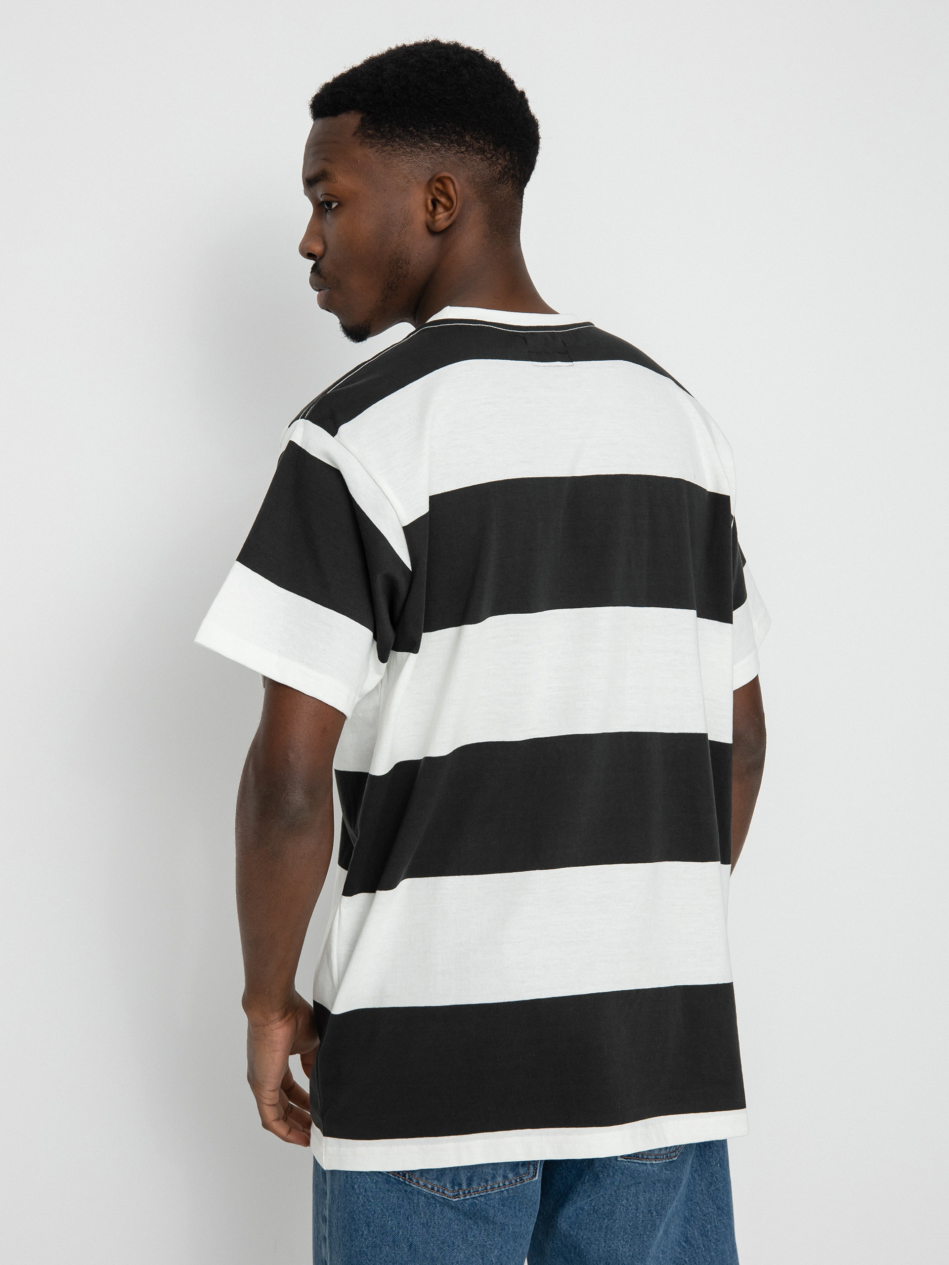 Tričko Brixton Hilt Alpha Line (off white/washed black/paradis)