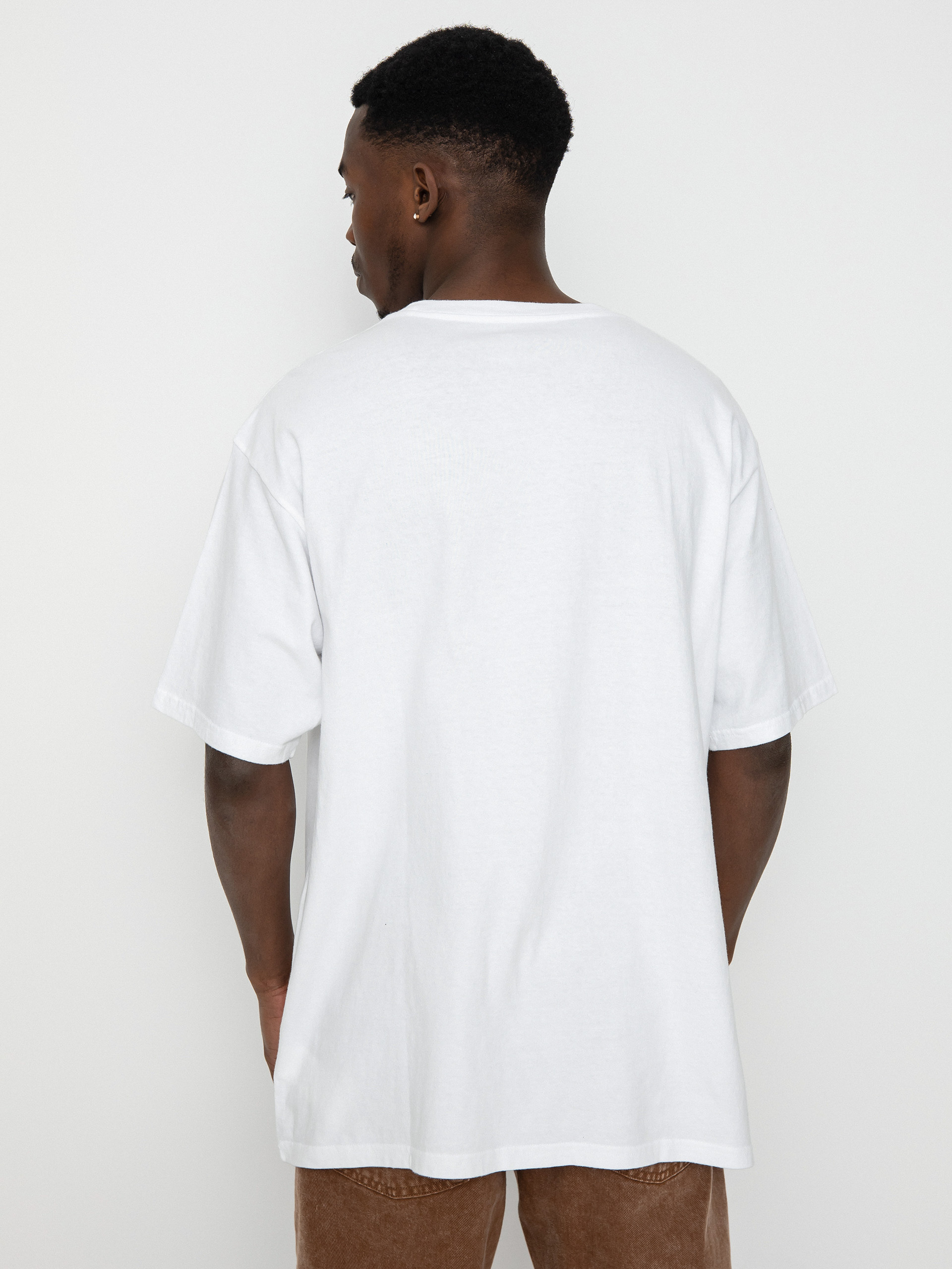 Tričko Brixton Alpha Line Relaxed (white garment dye)