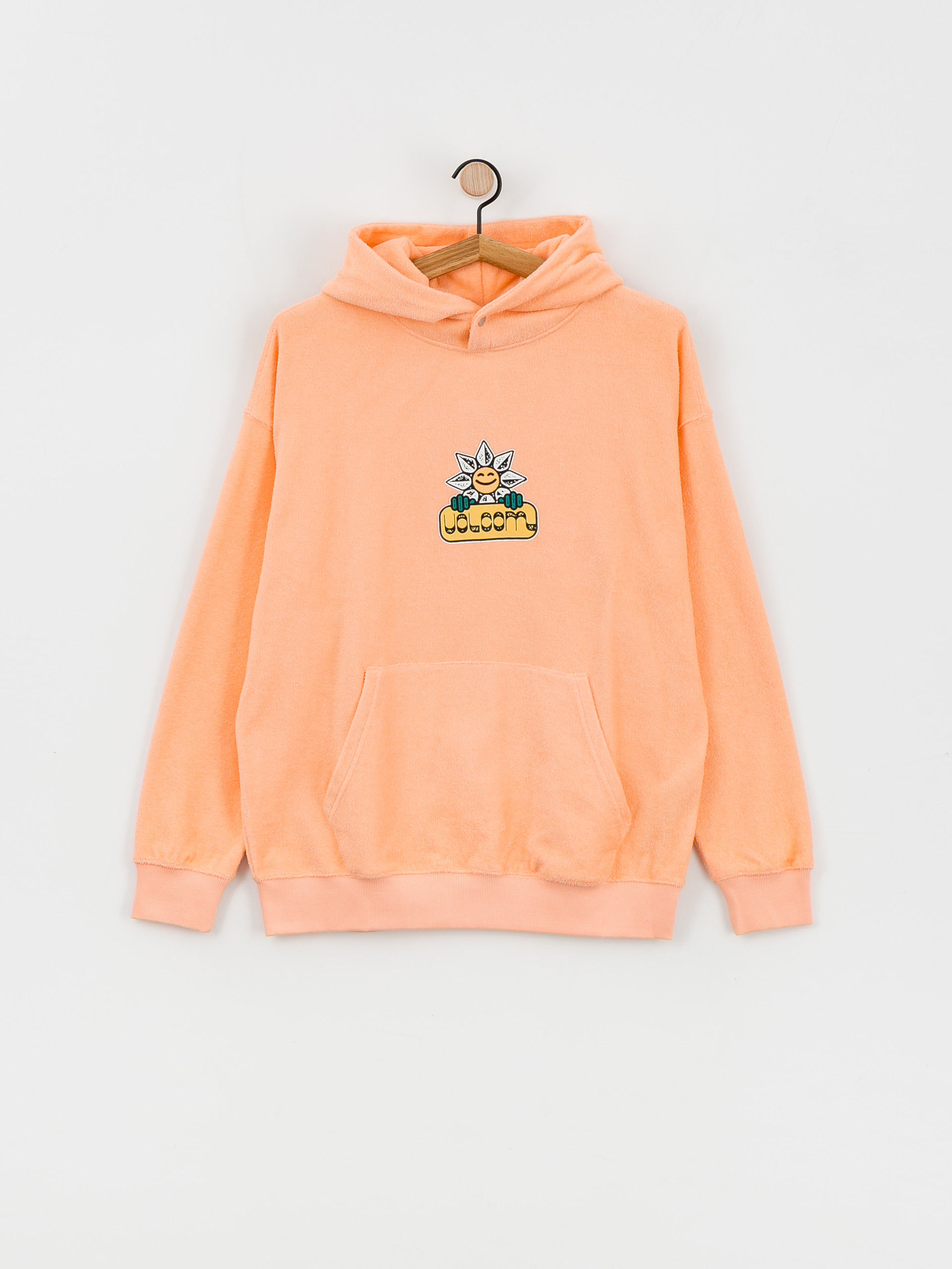 Mikina s kapucí Volcom Chillhood HD (peach bud)