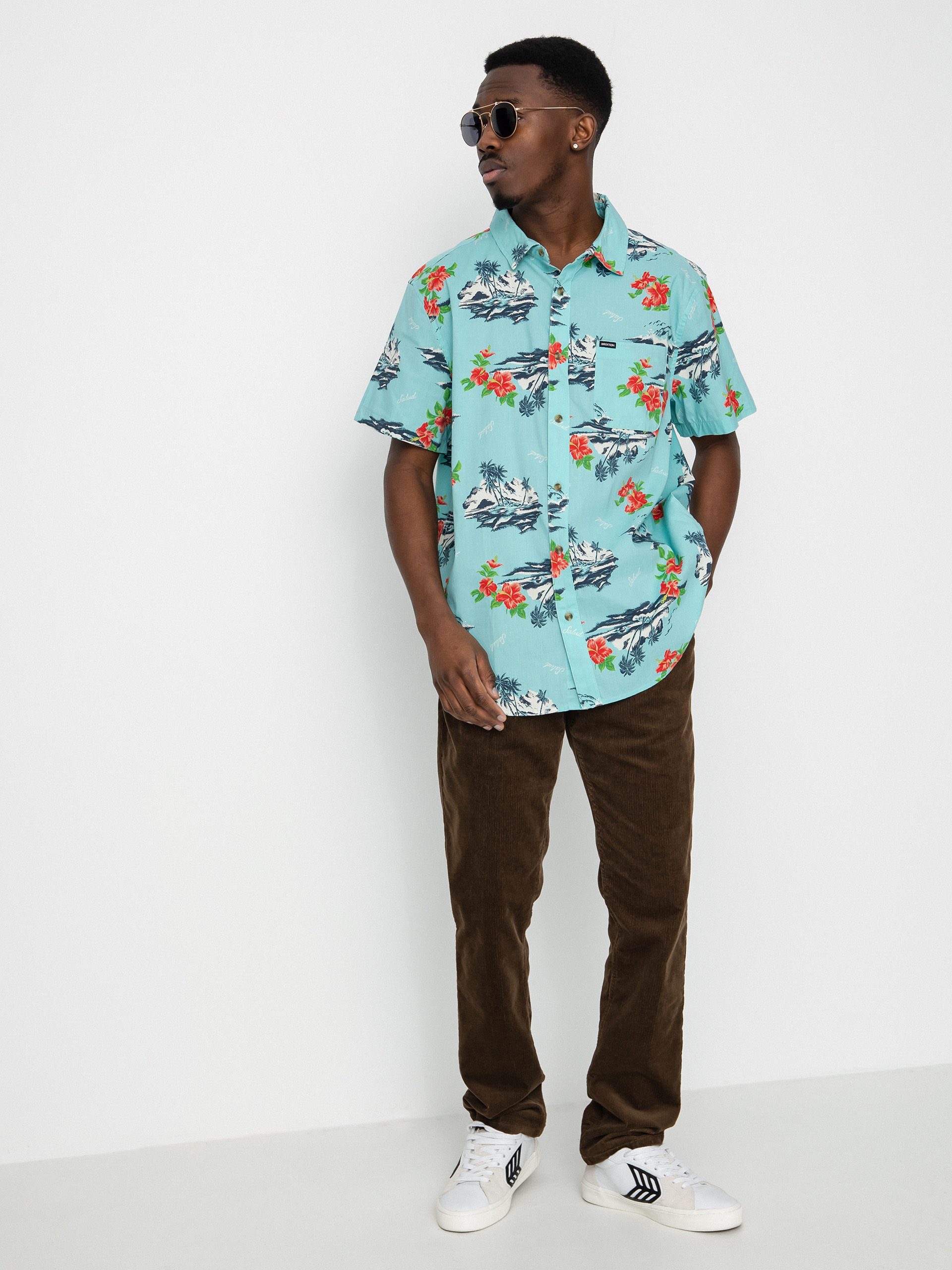 Kou0161ile Brixton Charter Print (canal blue/paradise)
