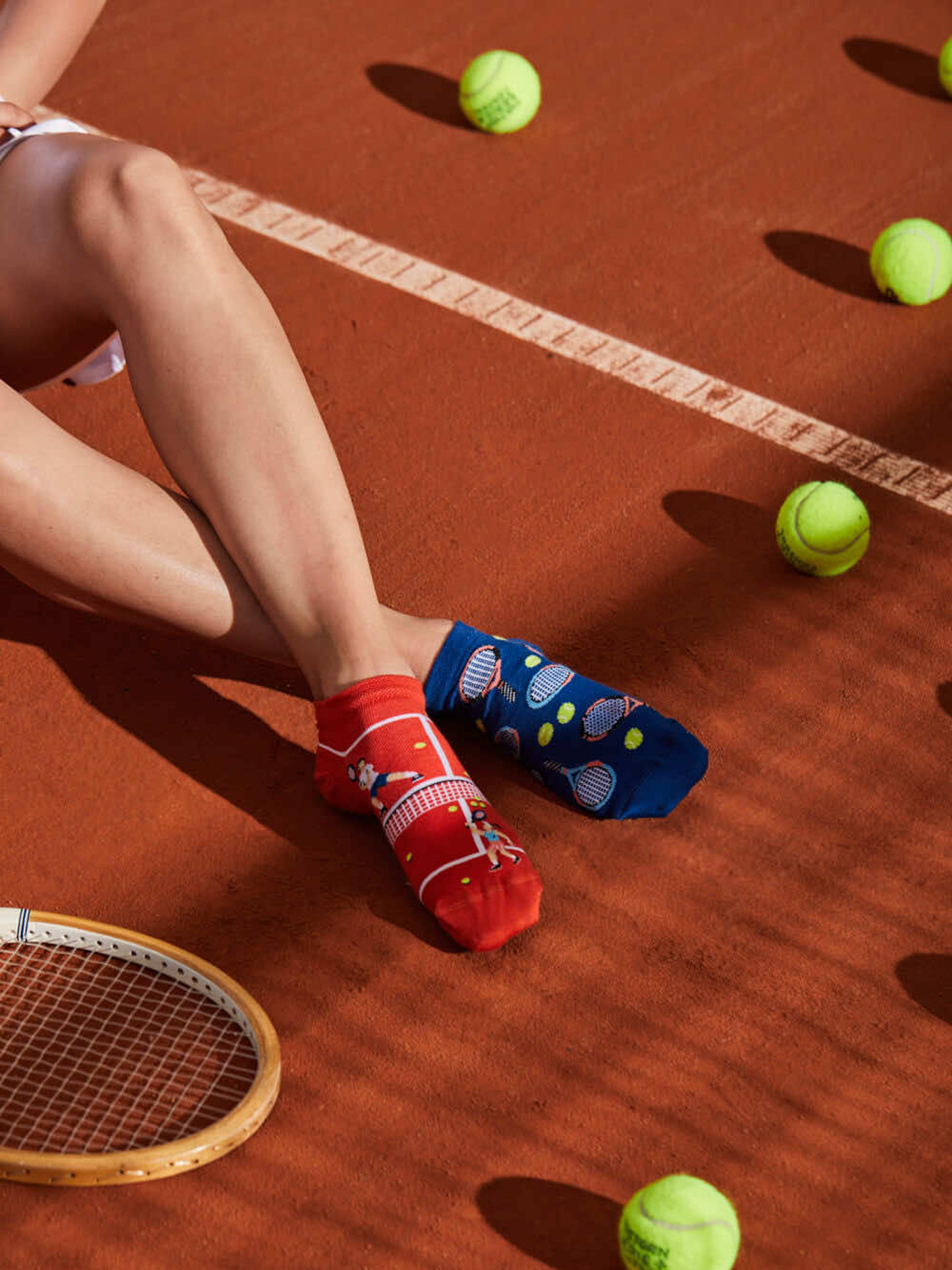 Ponožky Many Mornings Grand Slam Low (navy/brick)