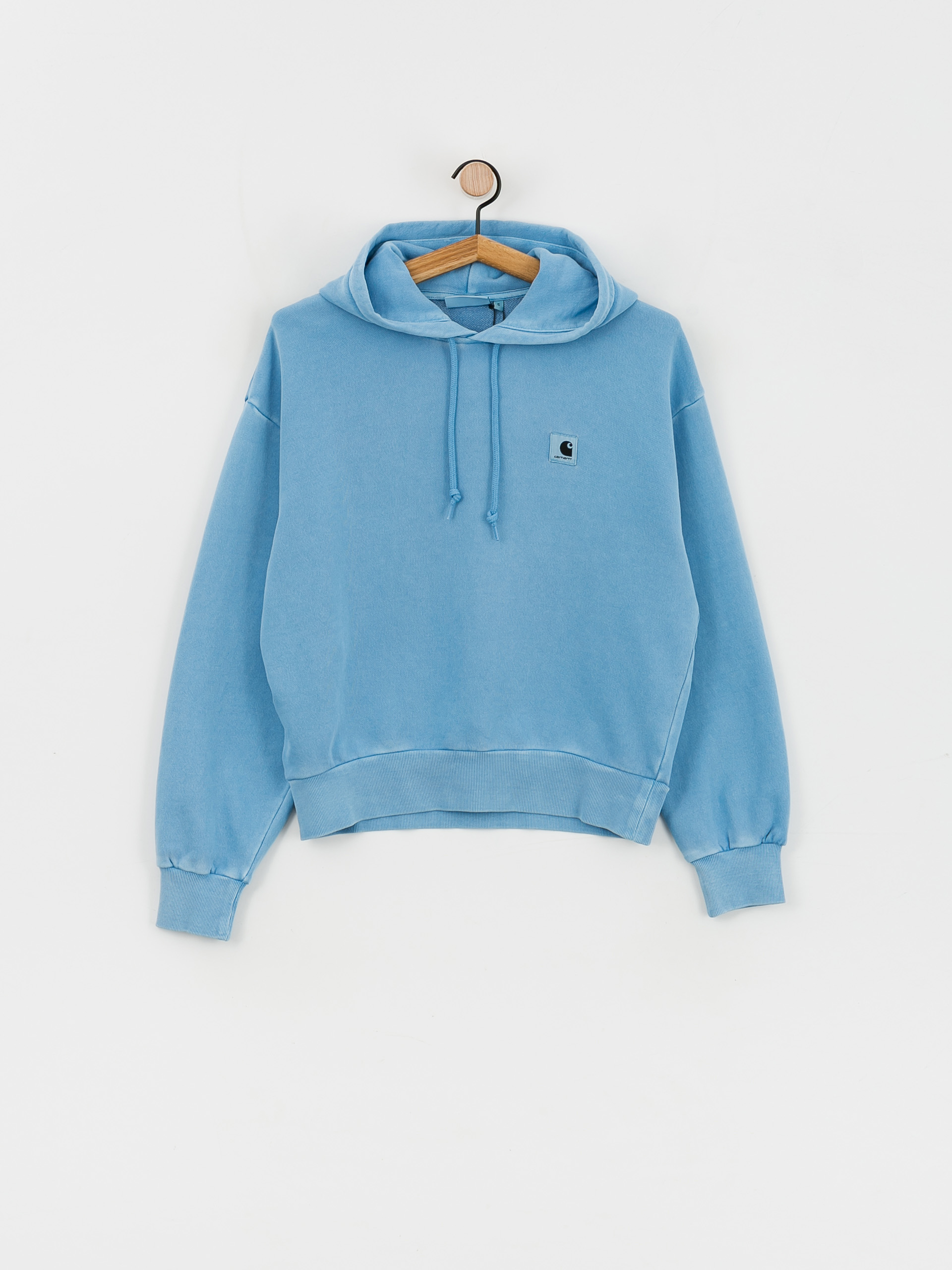 Mikina s kapucí Carhartt WIP Nelson HD Wmn (piscine)