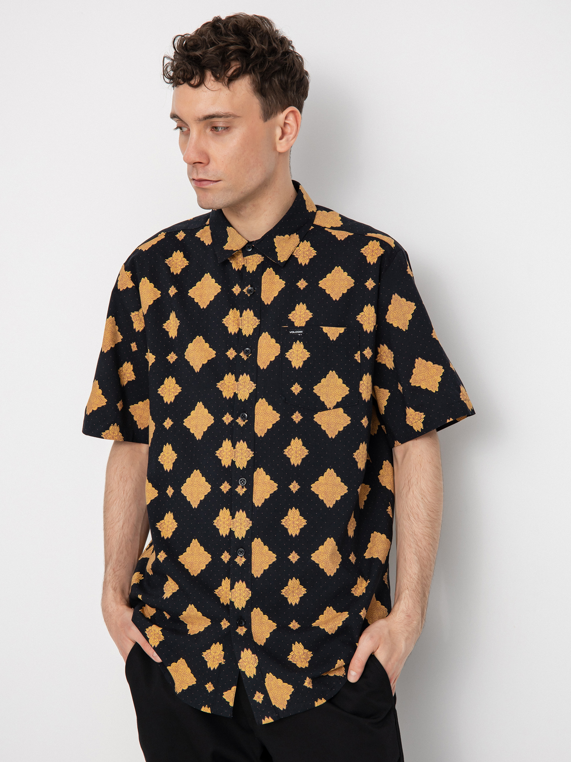 Košile Volcom Grit Mandala (new black)