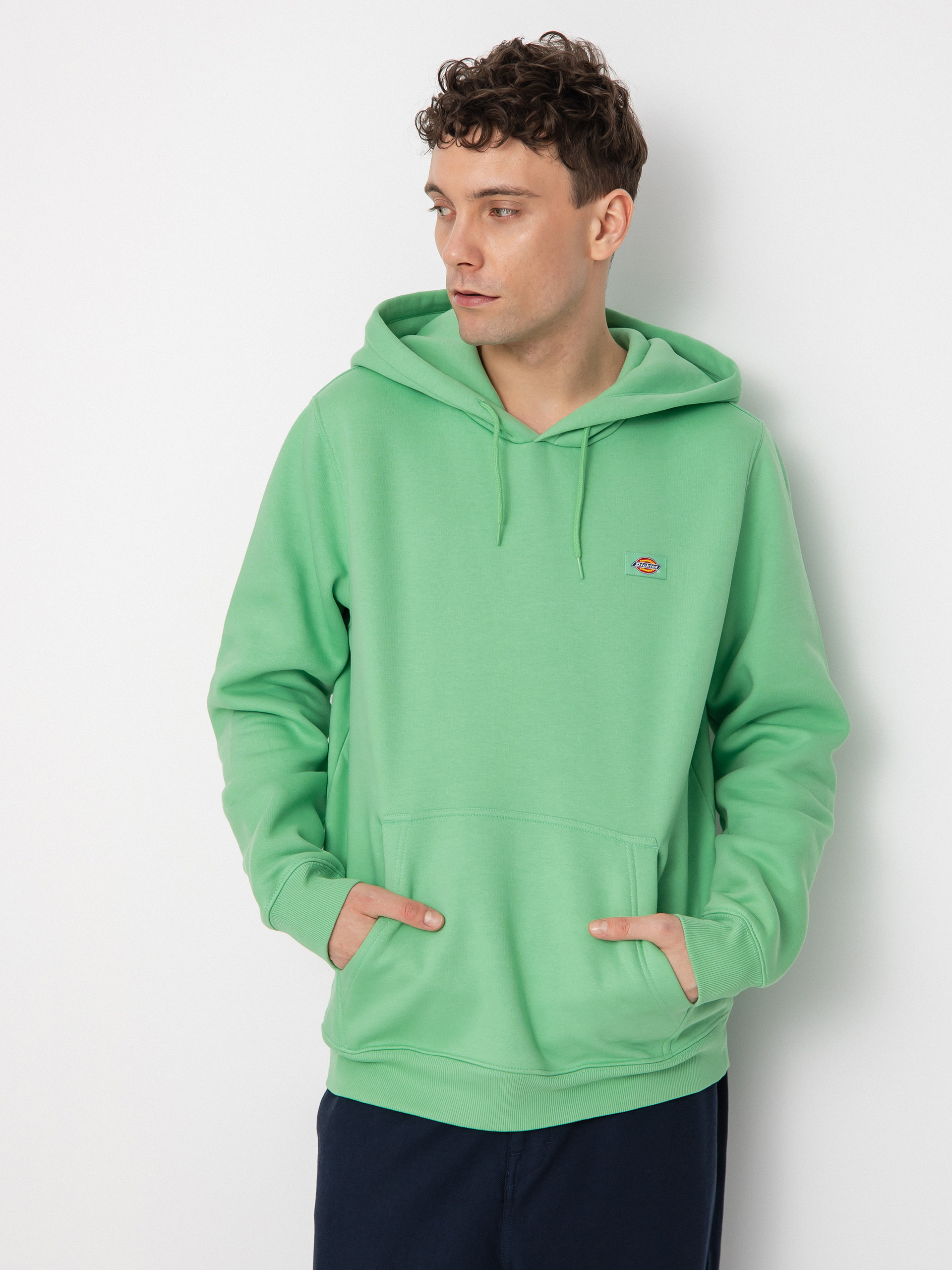Mikina s kapucí Dickies Oakport HD (apple mint)