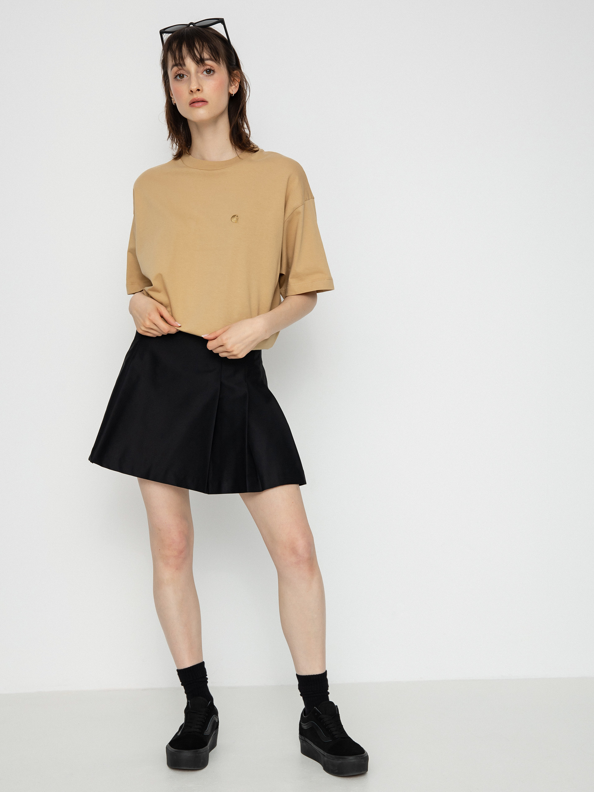 Tričko Carhartt WIP Chester Wmn (dusty h brown)