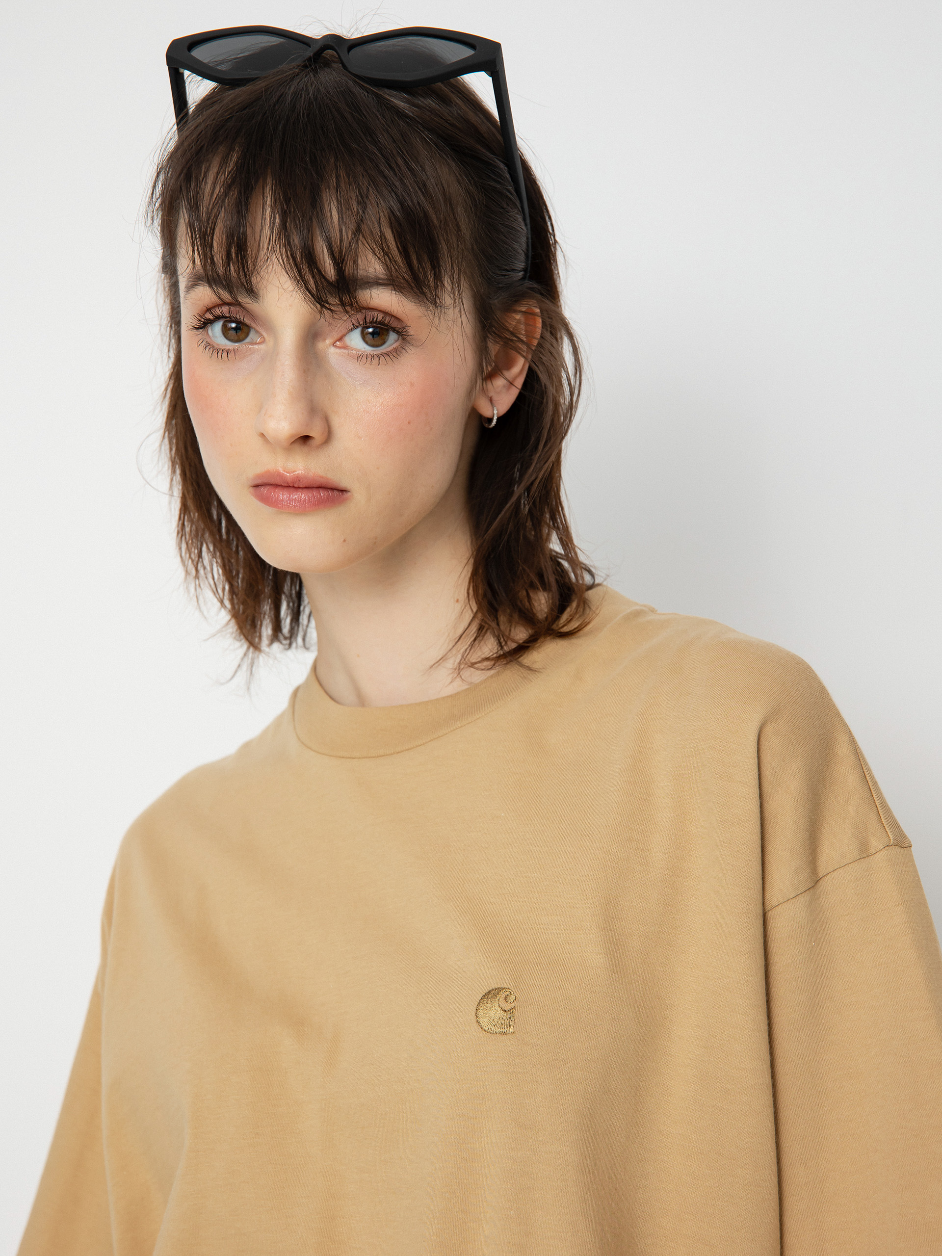 Tričko Carhartt WIP Chester Wmn (dusty h brown)