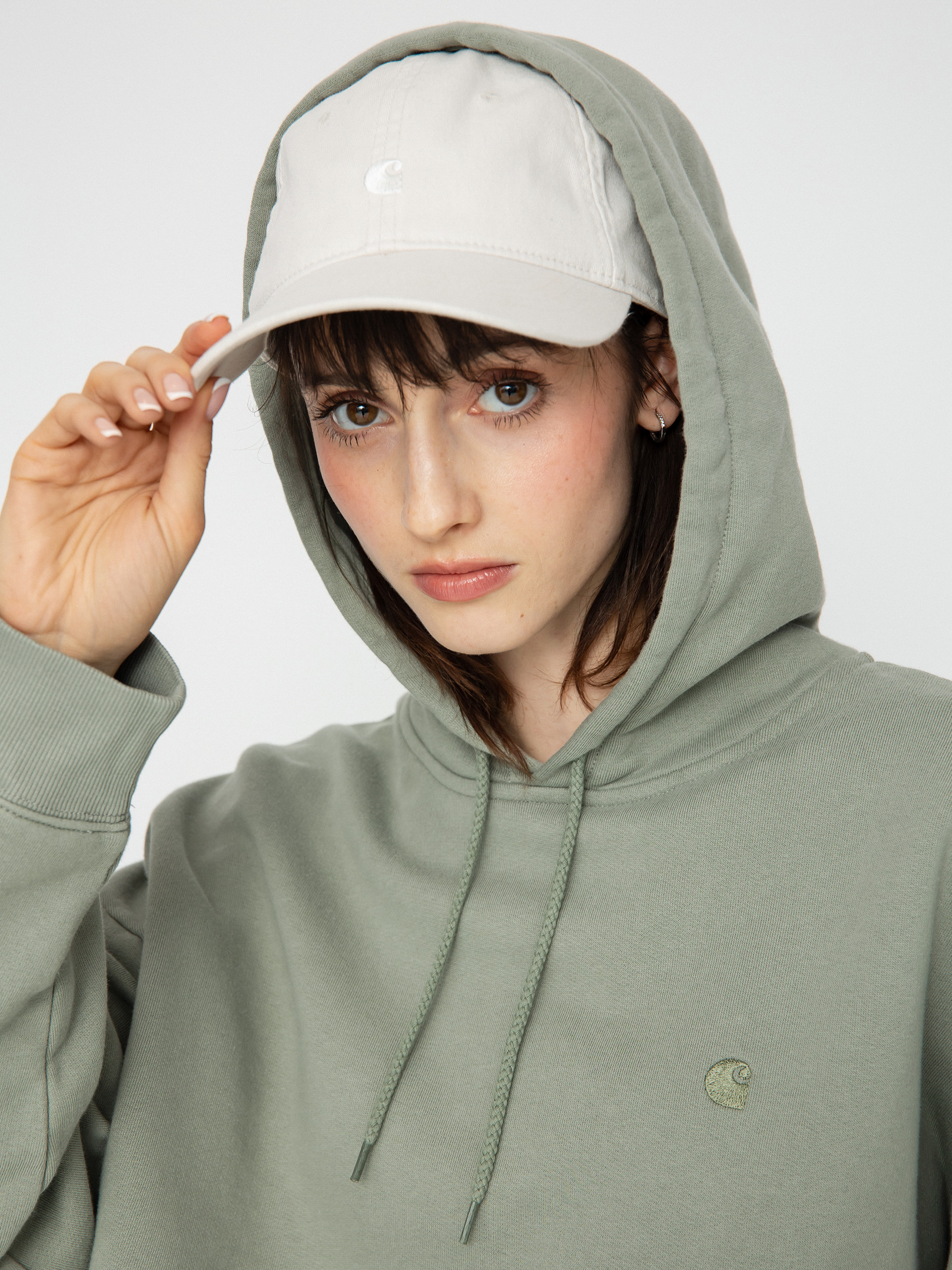 Mikina s kapucí Carhartt WIP Chester HD Wmn (yucca)