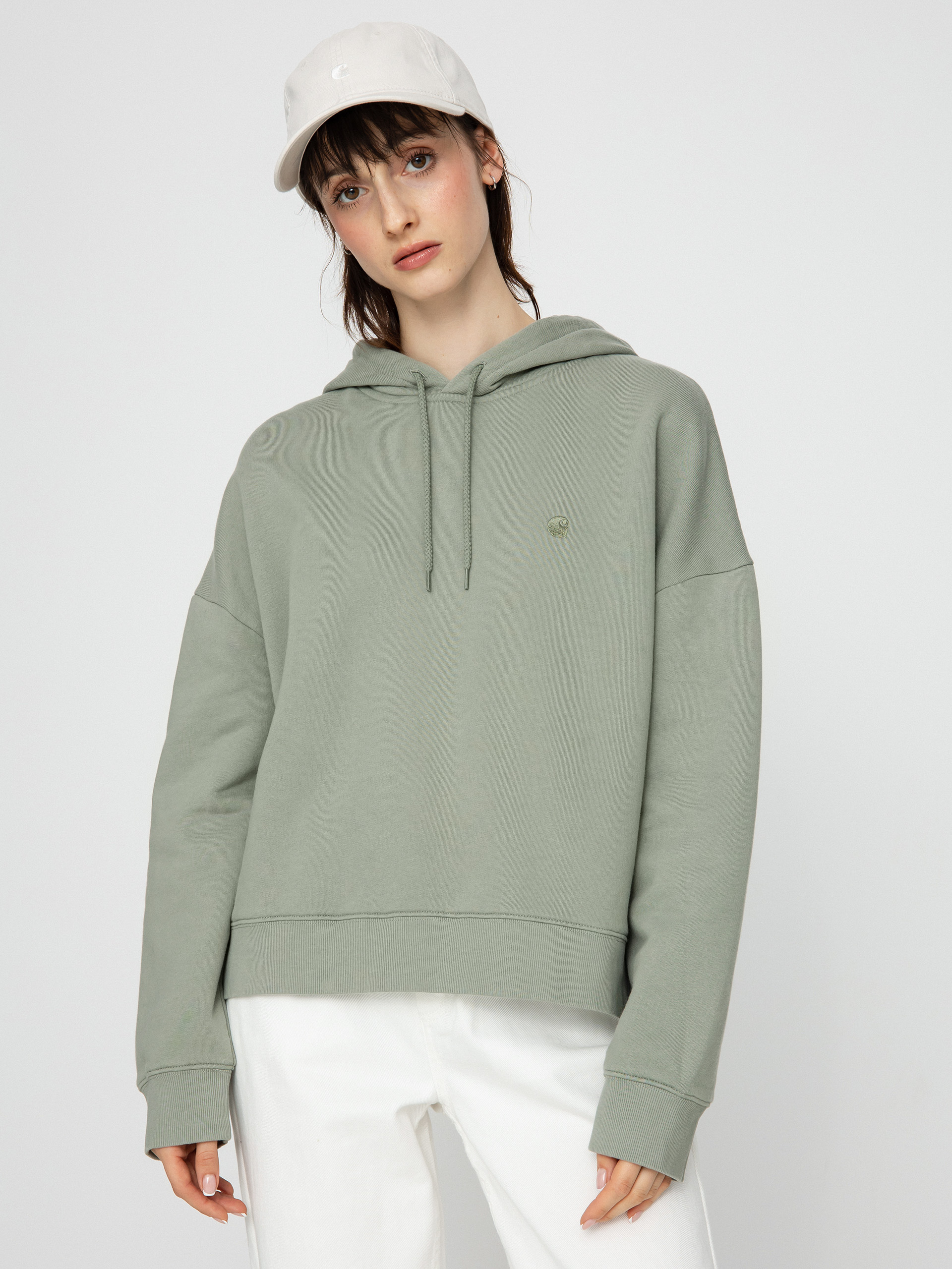 Mikina s kapucí Carhartt WIP Chester HD Wmn (yucca)