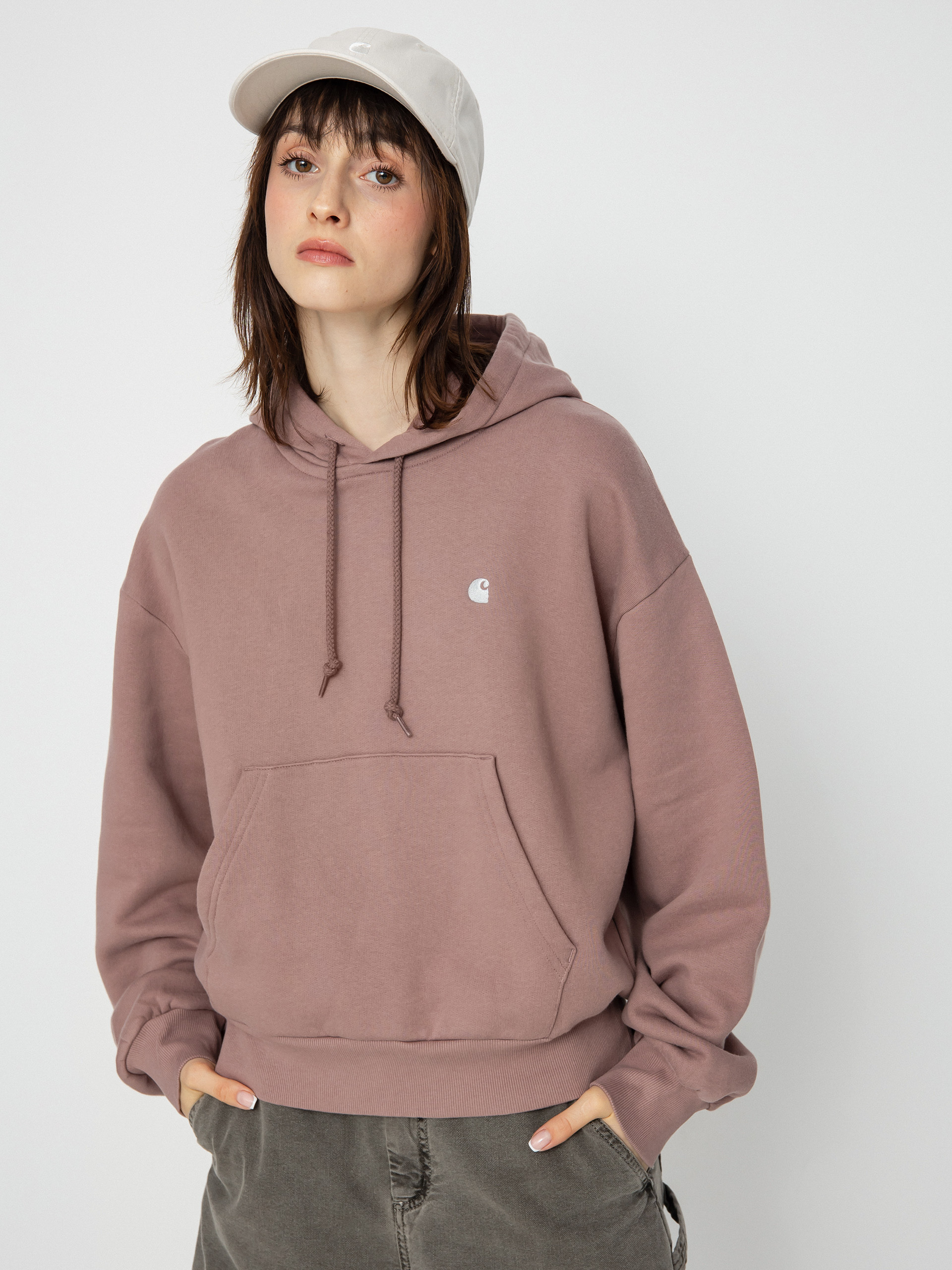 Mikina s kapucí Carhartt WIP Casey HD Wmn (lupinus/silver)