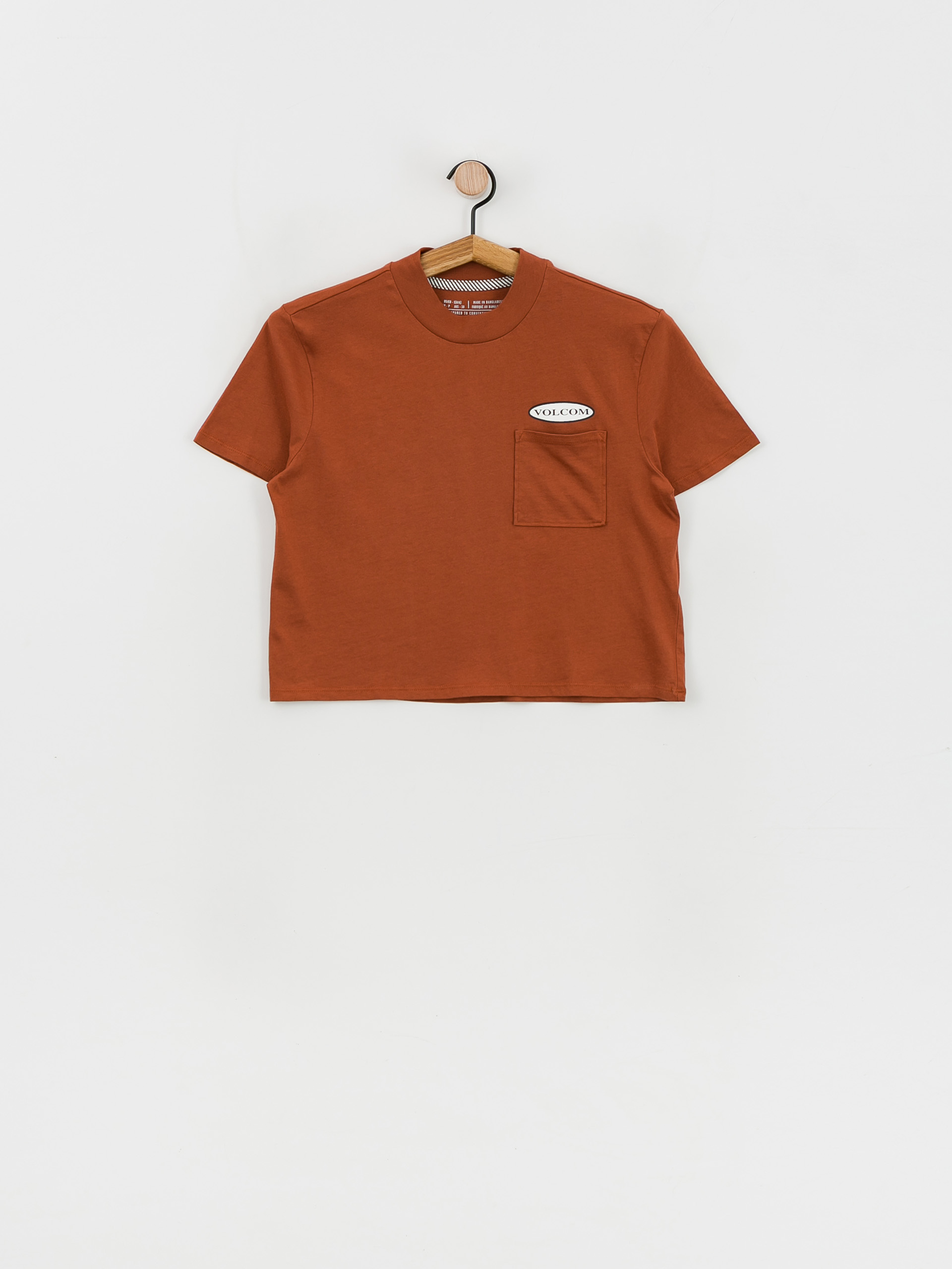 Tričko Volcom Pocket Dial Wmn (dark clay)