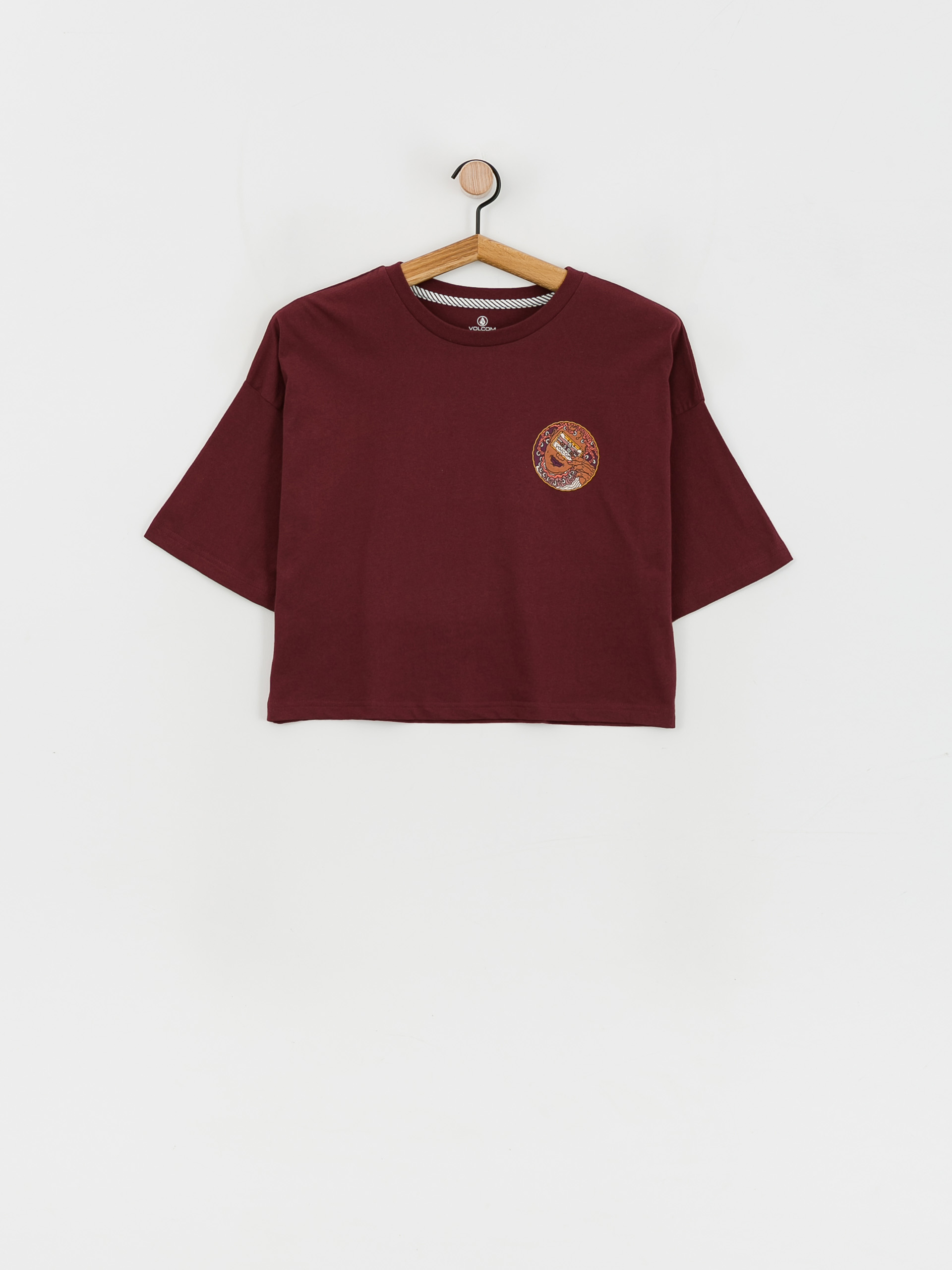 Tričko Volcom Drumstone Wmn (burgundy)