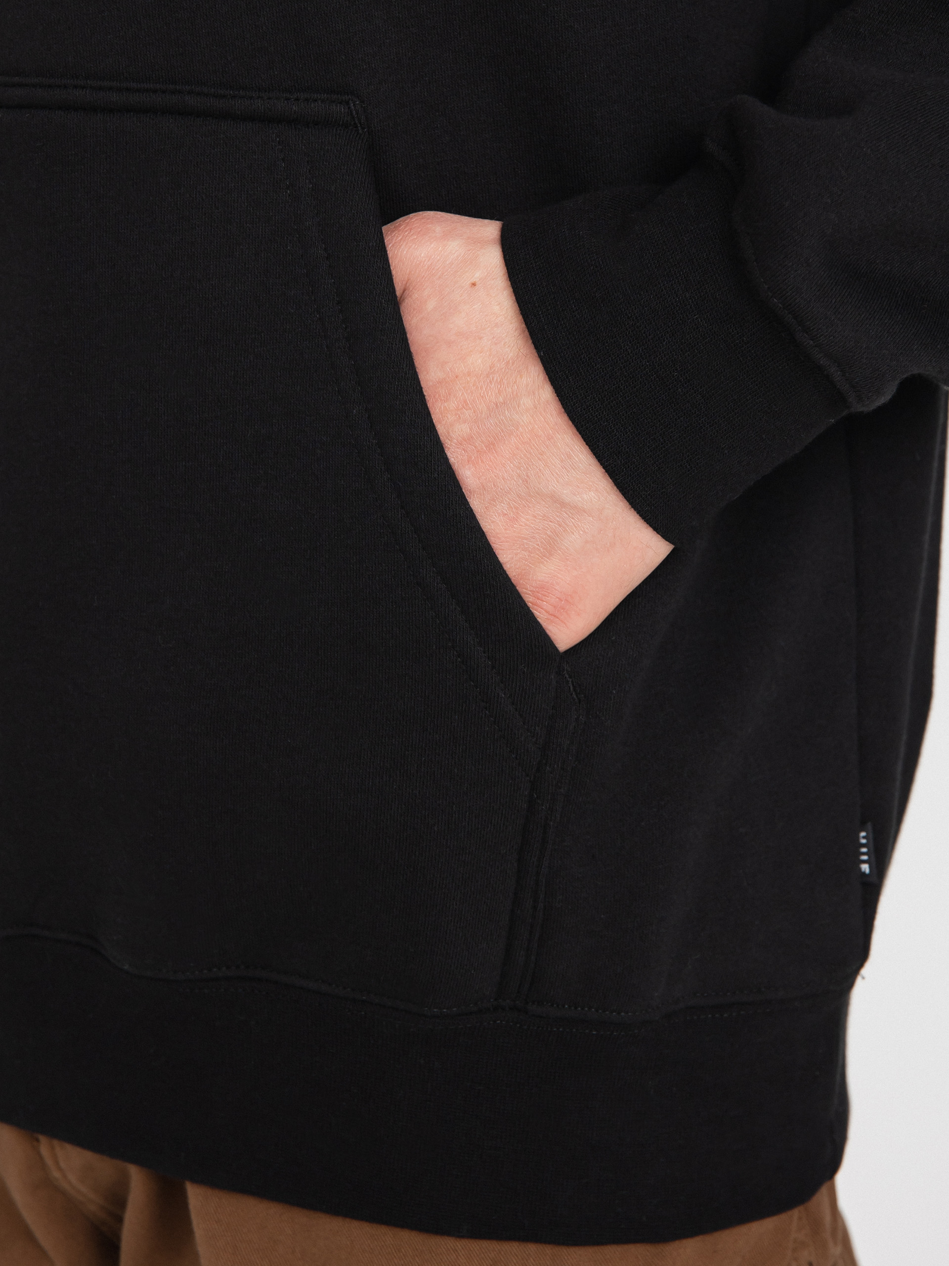 Mikina s kapucí HUF Triple Triangle HD (black)