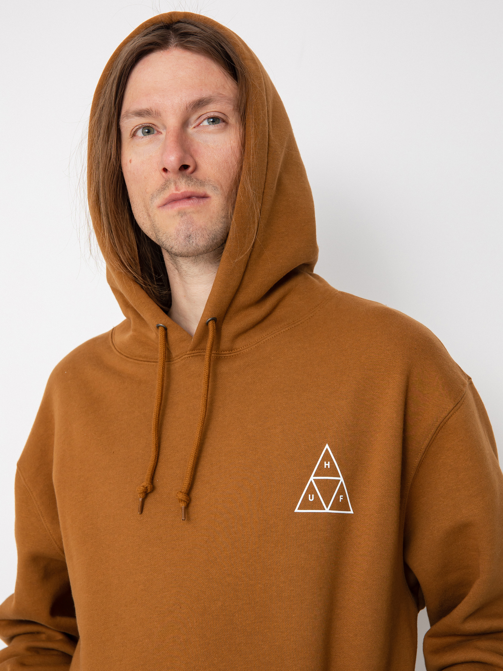 Mikina s kapucí HUF Triple Triangle HD (rubber)