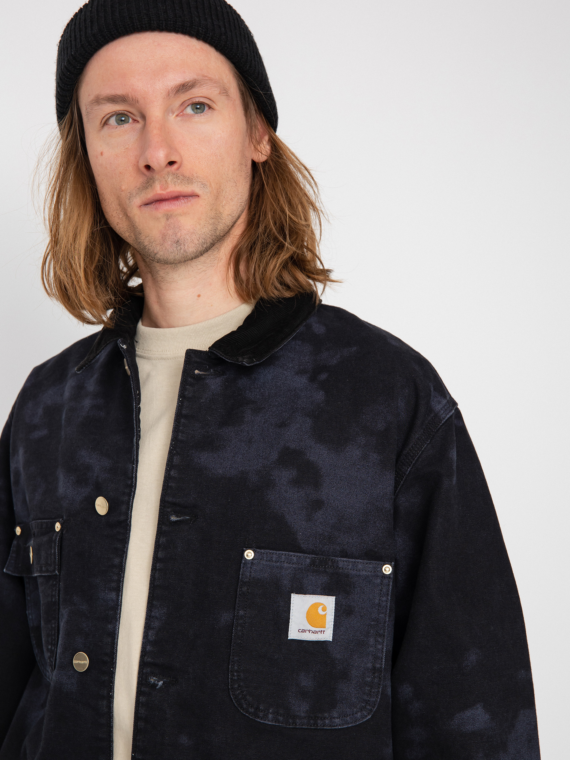 Bunda Carhartt WIP OG Chore Chromo (black chromo/black)