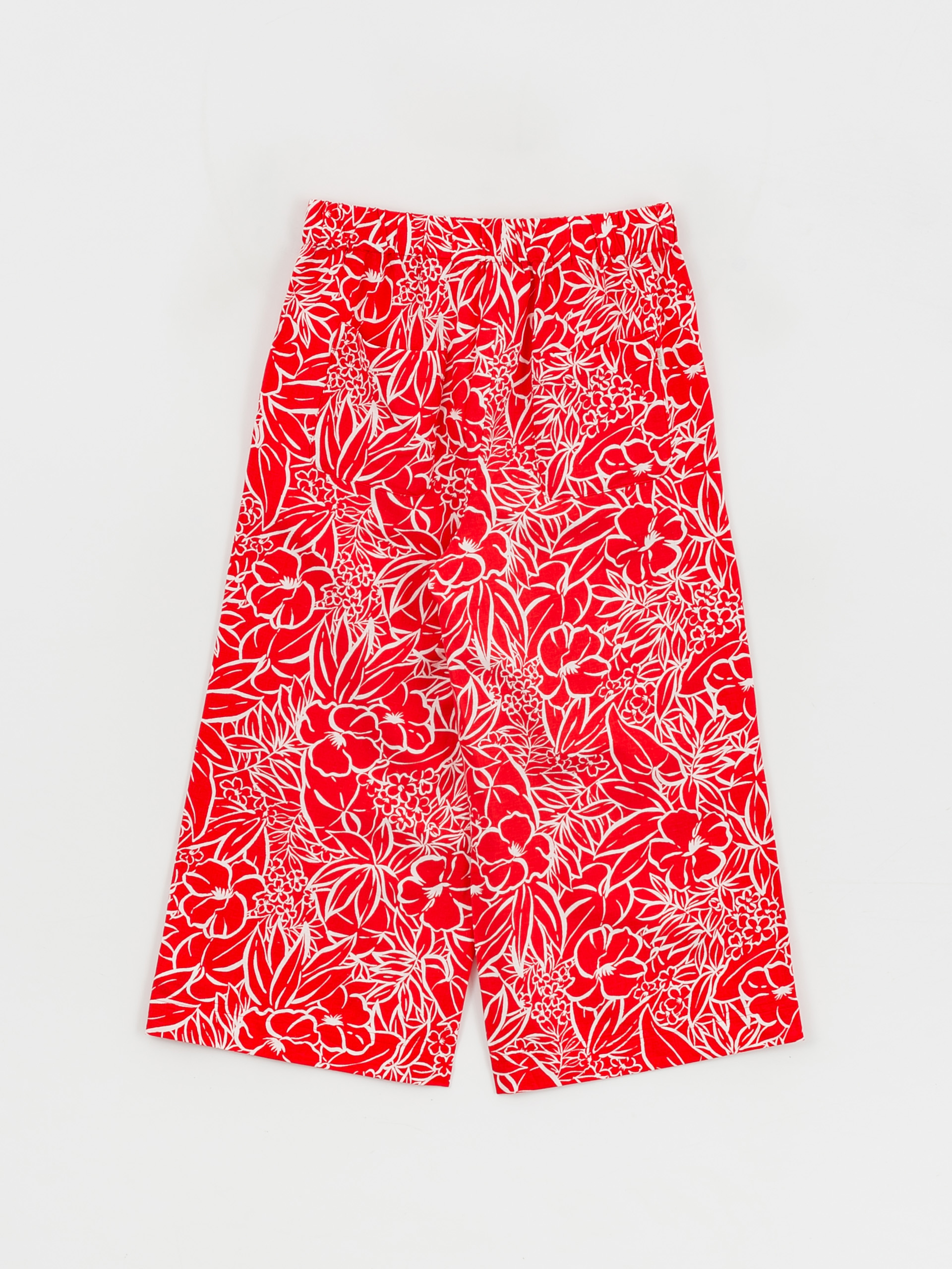 Kalhoty Brixton Indo Linen Wide Leg Wmn (aloha red)