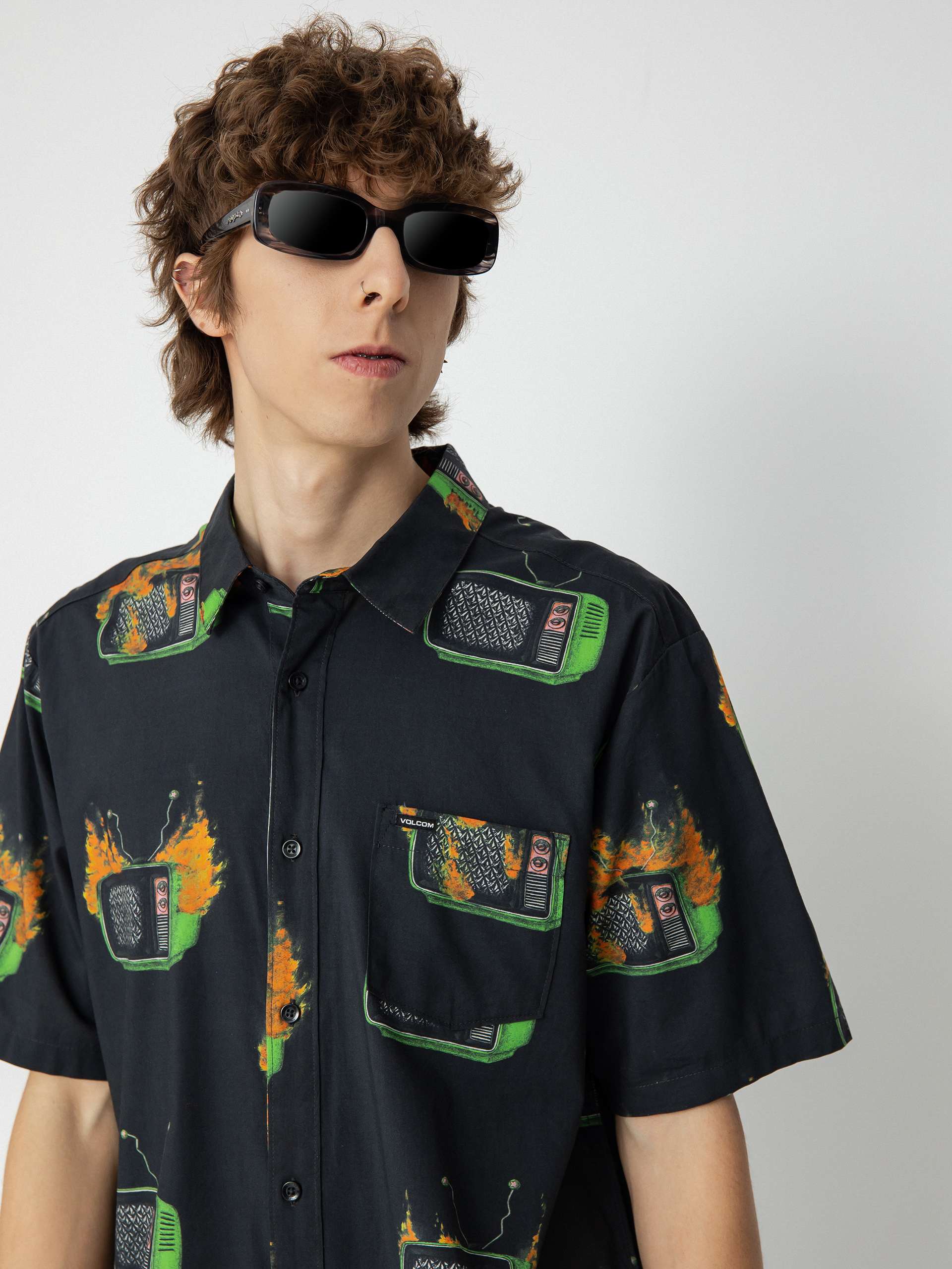 Košile Volcom Fa J Hager (black)