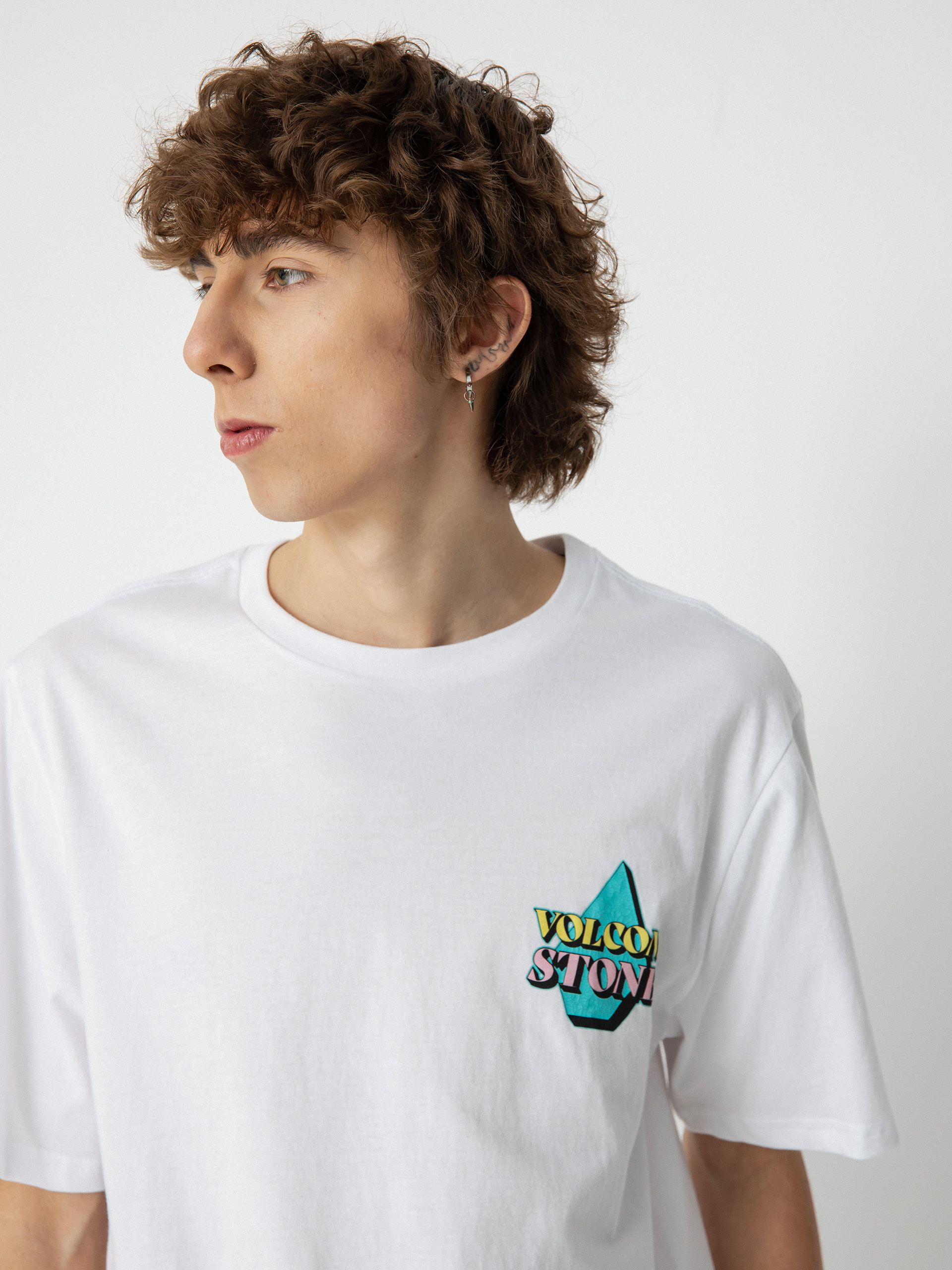 Tričko Volcom Stript (white)
