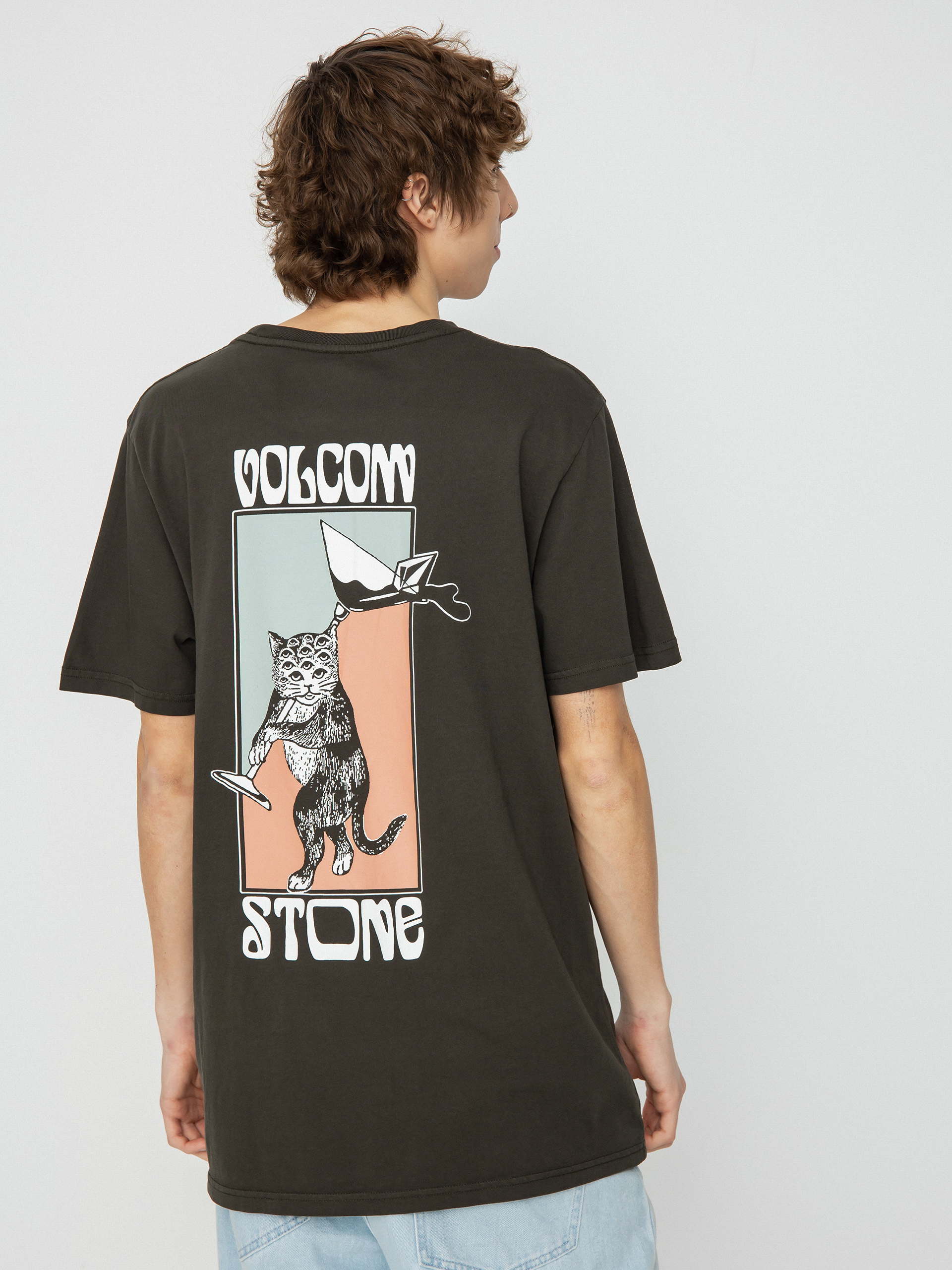 Tričko Volcom Feline (rinsed black)