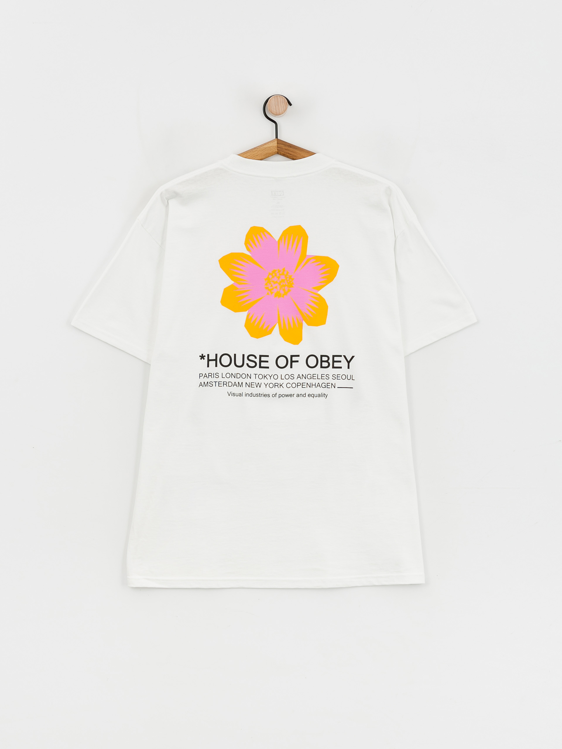 Tričko OBEY House Of Obey Flower (white)