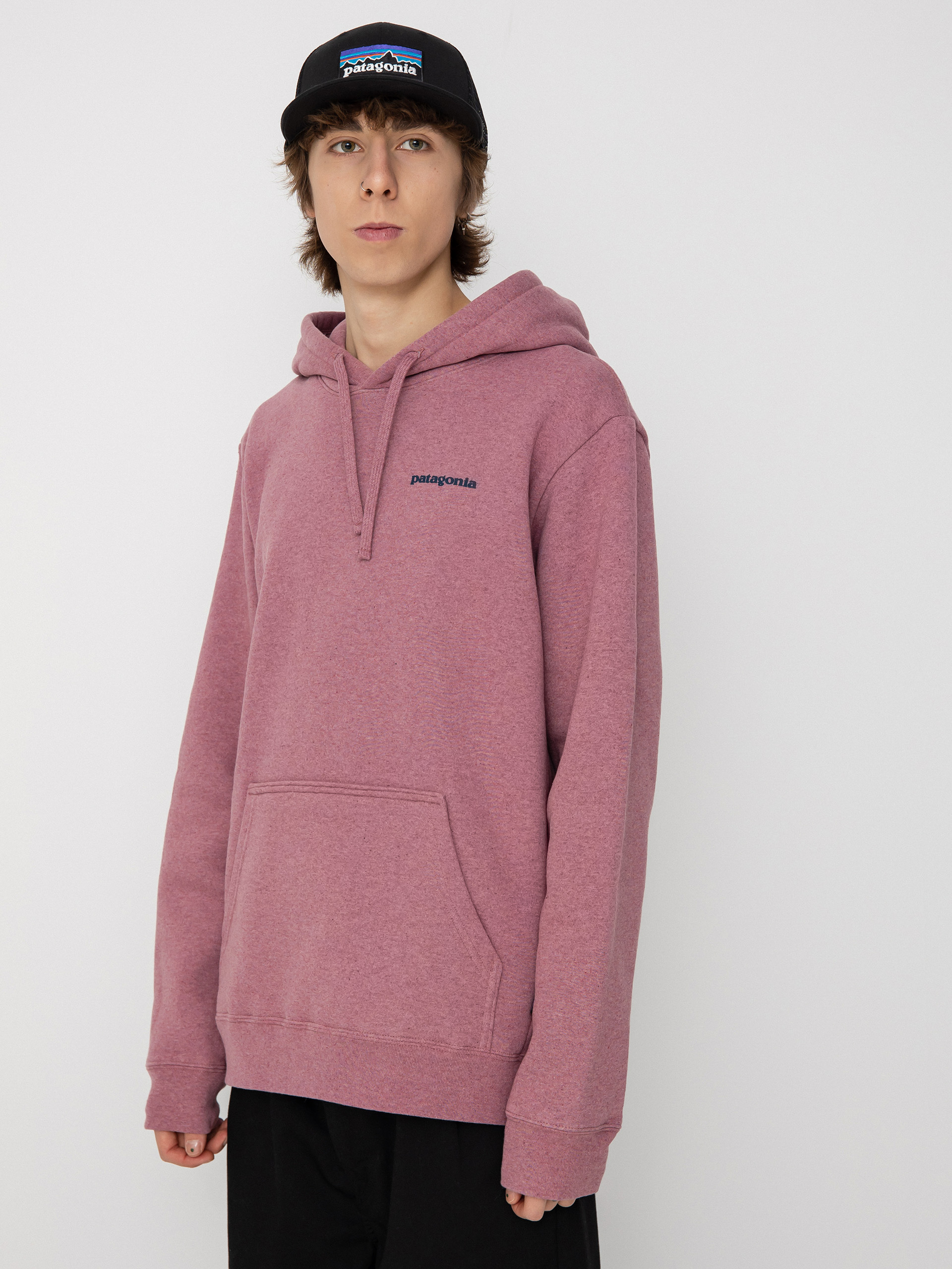 Mikina s kapucí Patagonia Boardshort Logo Uprisal HD (evening mauve)
