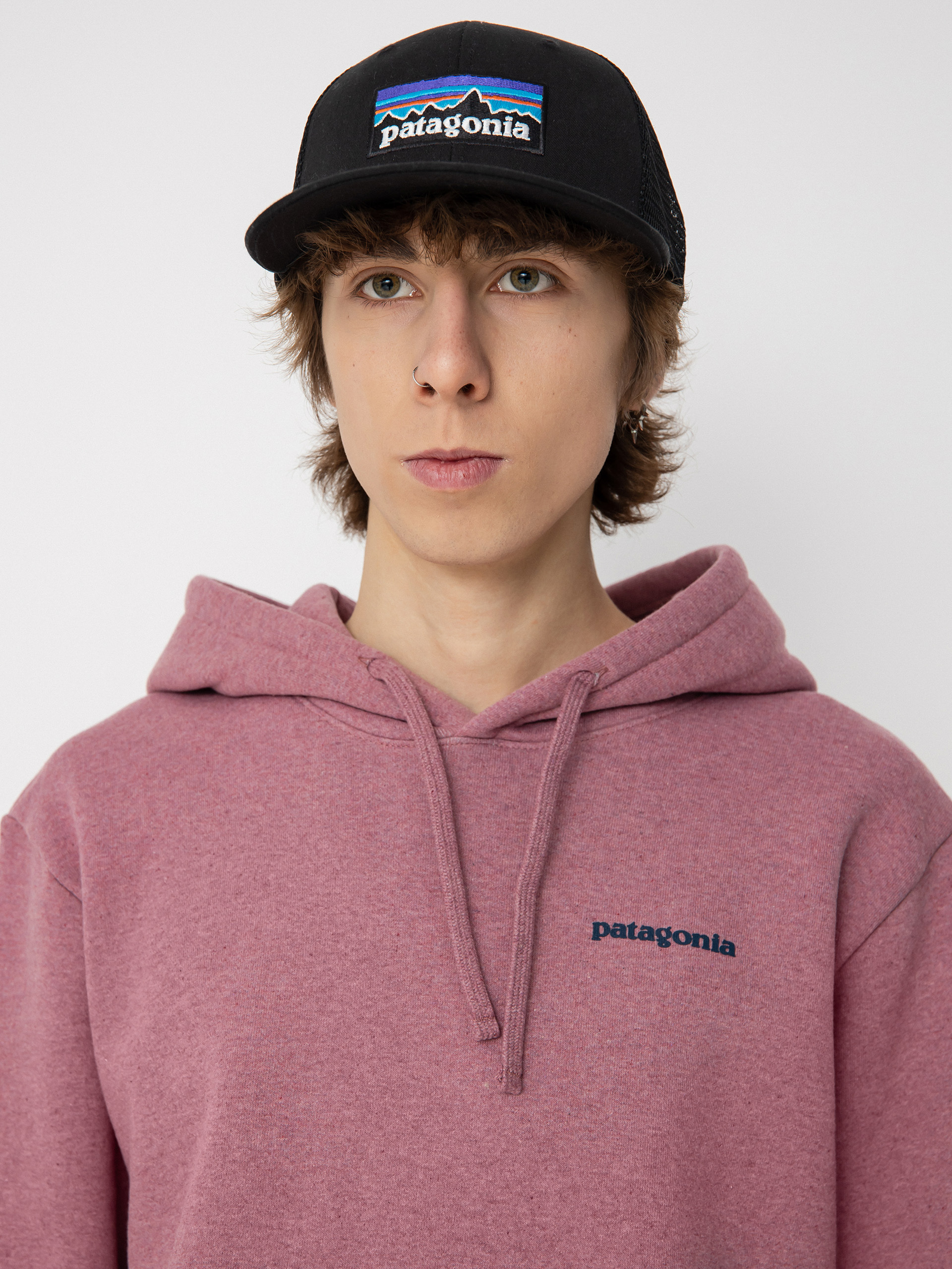 Mikina s kapucí Patagonia Boardshort Logo Uprisal HD (evening mauve)