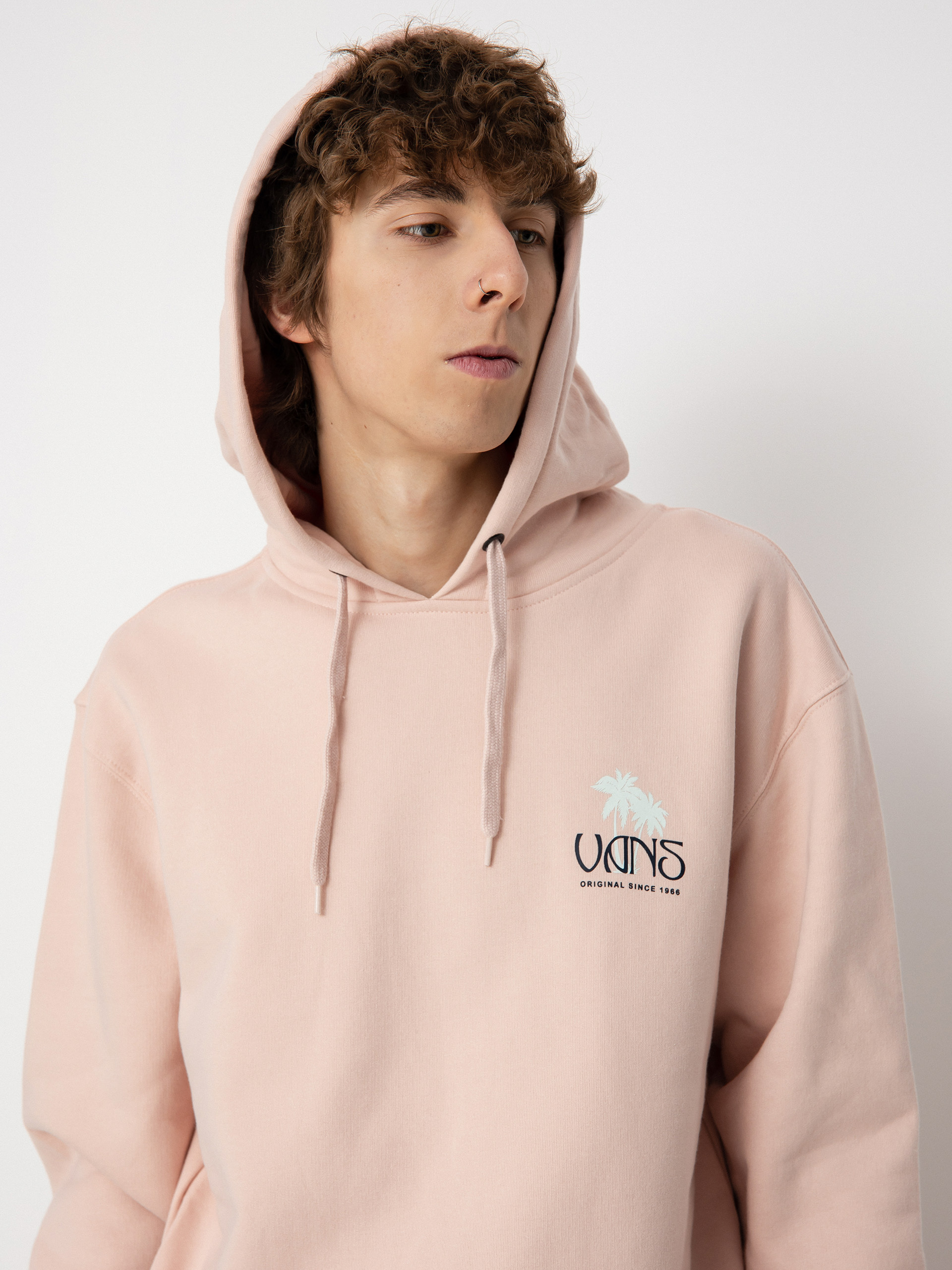 Mikina s kapucí Vans Neon HD (rose smoke)