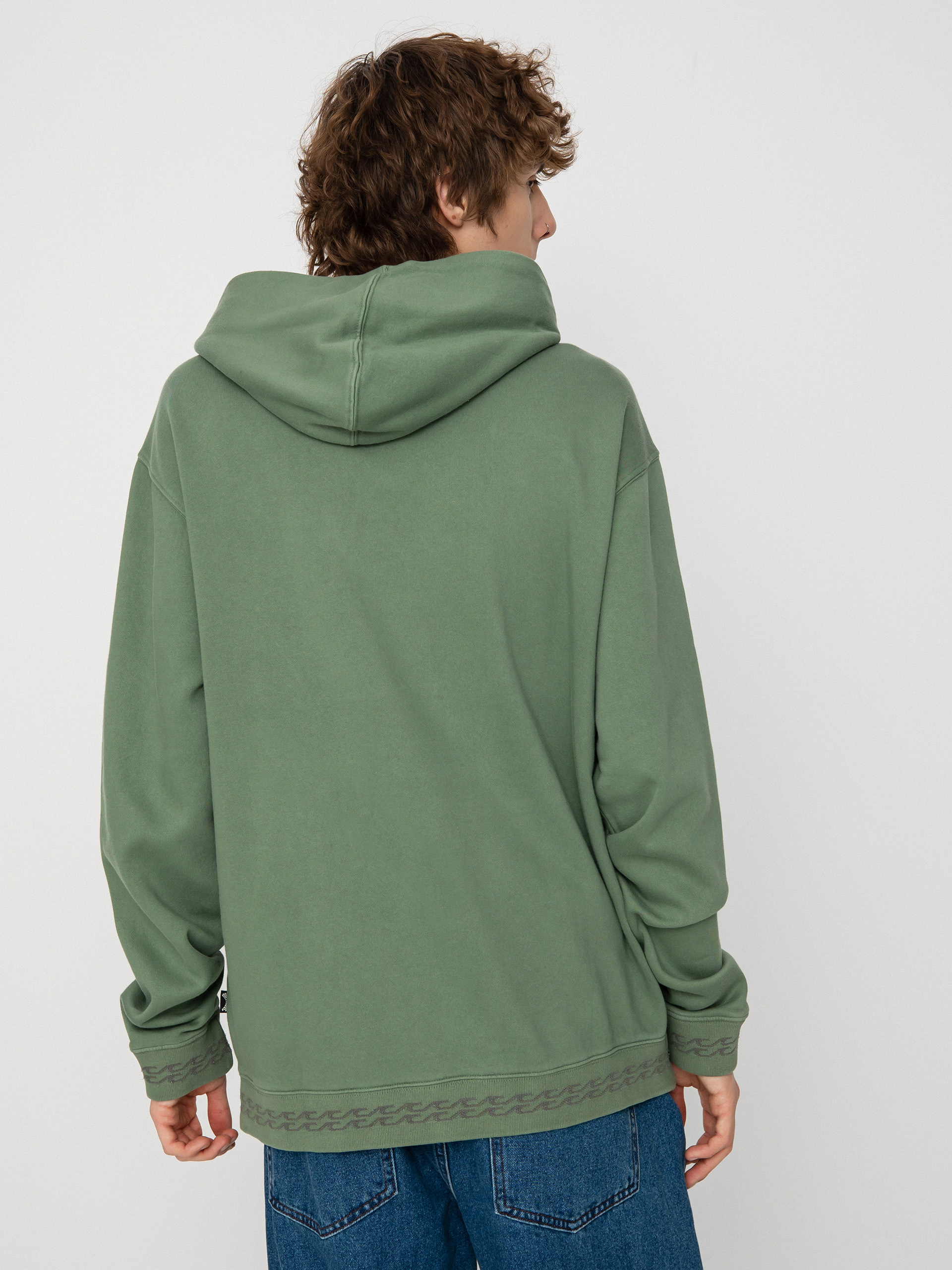 Mikina s kapucí Billabong Wave Washed HD (sage)