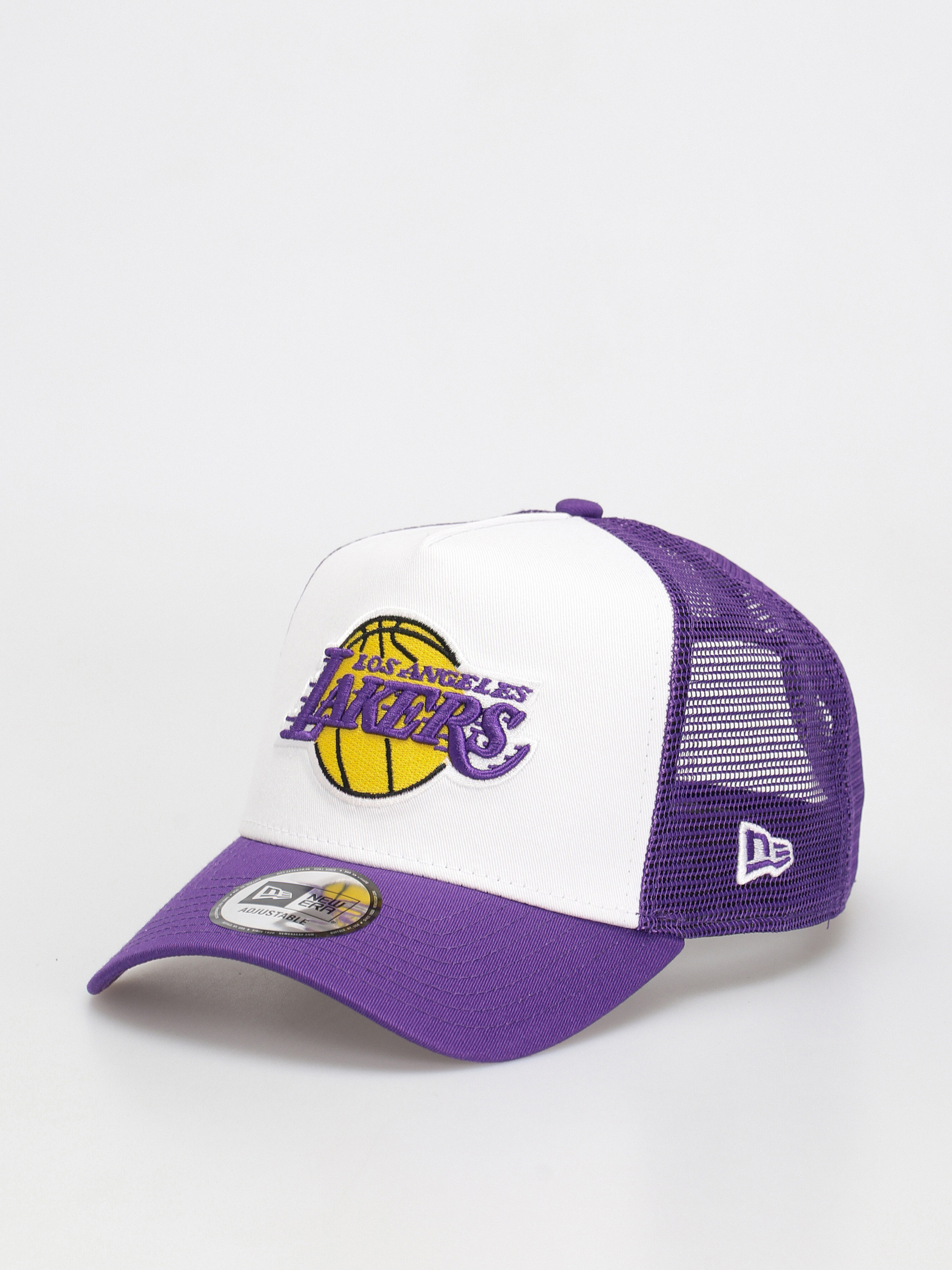 Kšiltovka  New Era Team Colour Block Trucker Los Angeles Lakers (white/purple)