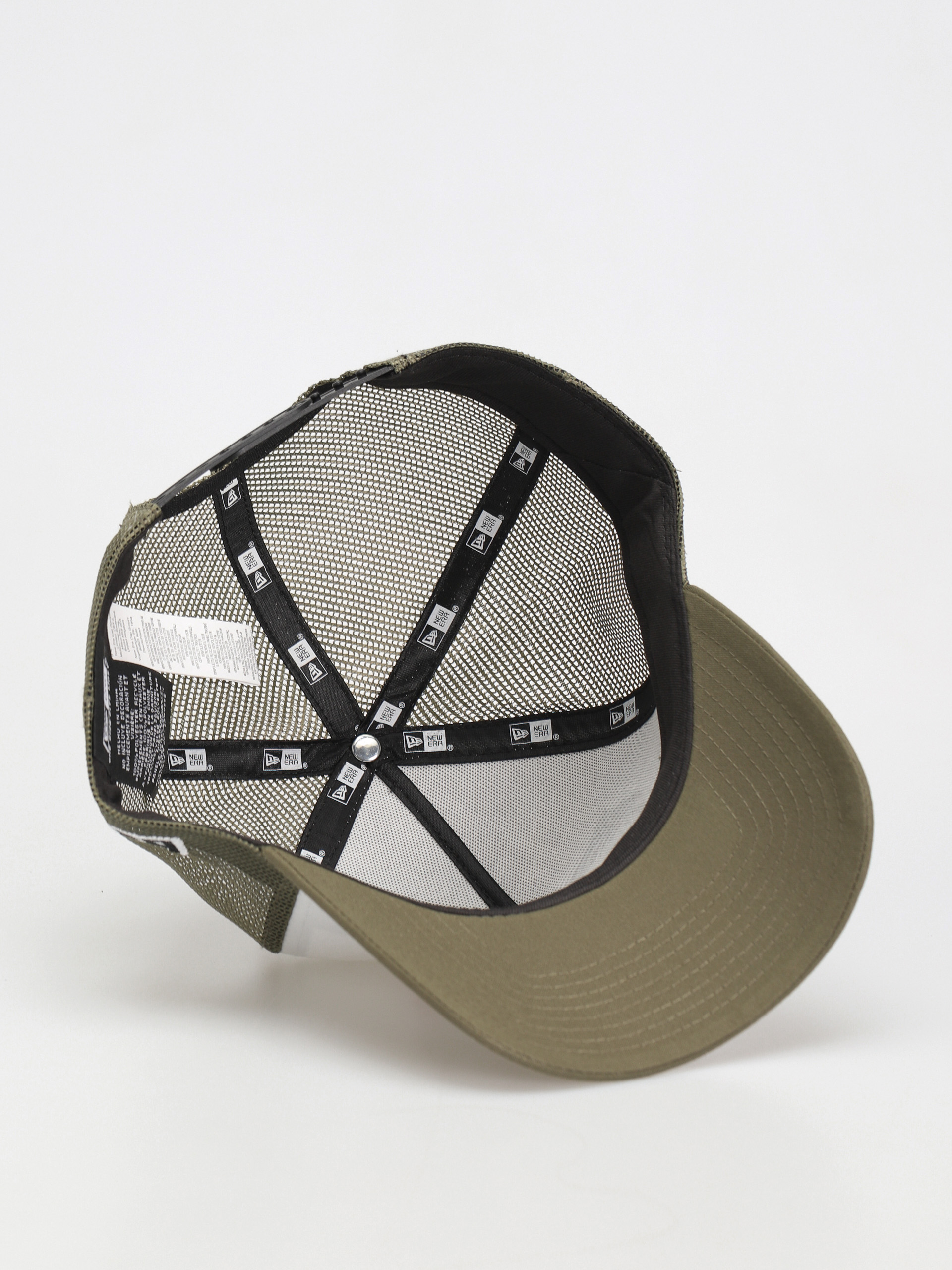 Kšiltovka  New Era US State Wordmark Trucker (olive/white)