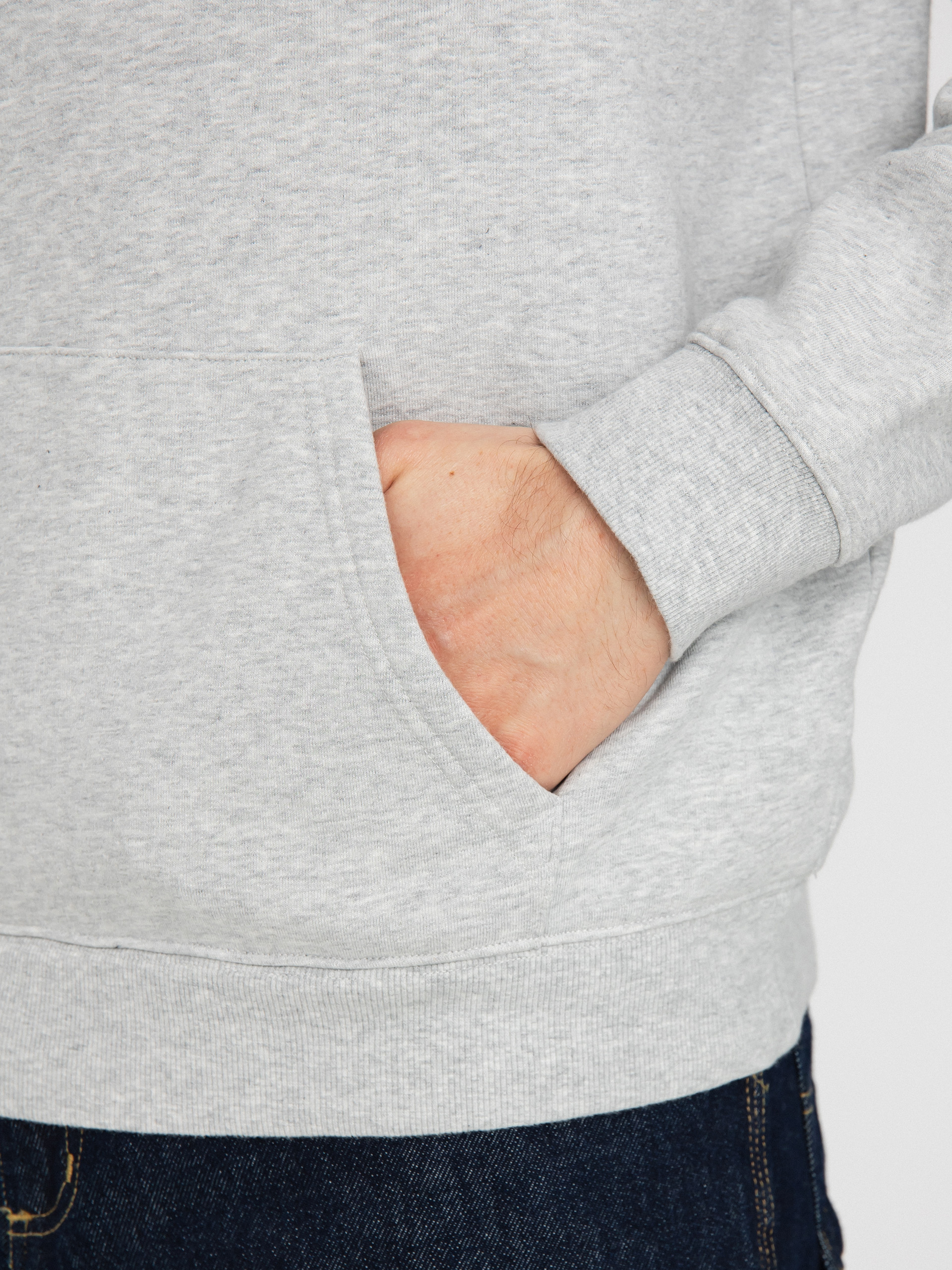 Mikina s kapucí Cariuma Logo HD (melange grey)