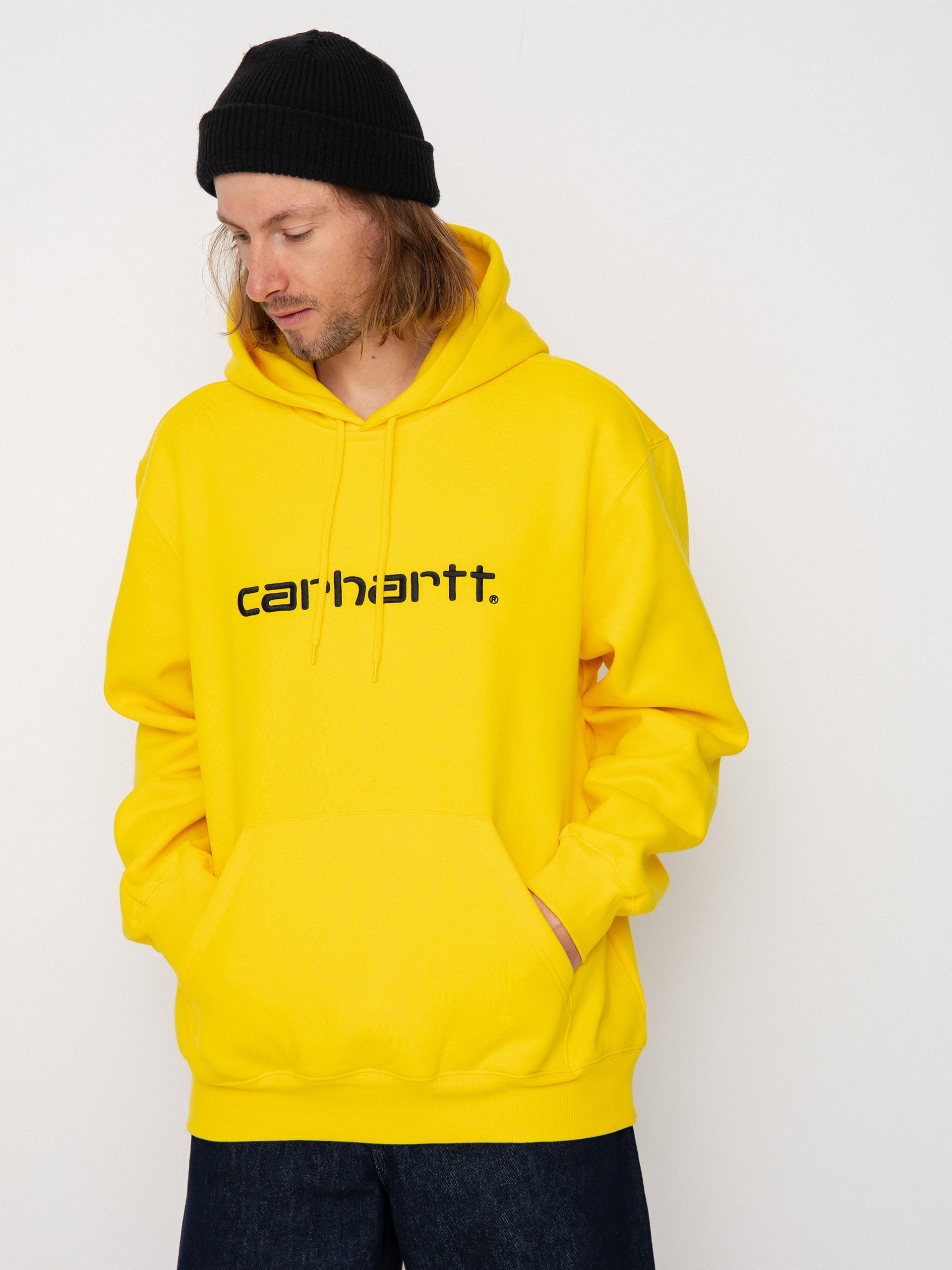 Mikina s kapucí Carhartt WIP Carhartt HD (buttercup/black)